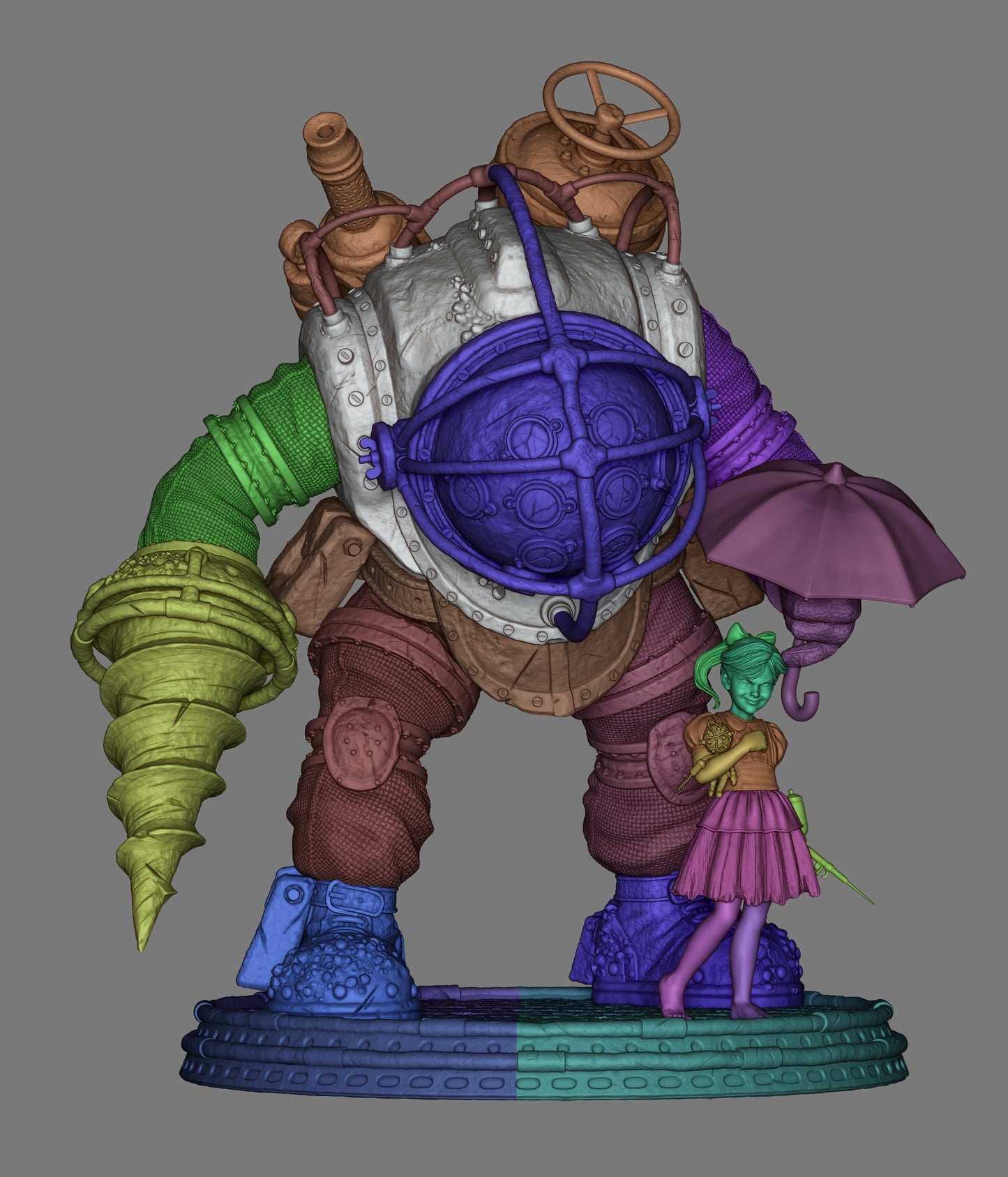 Bioshock Big Daddy Resin Art - MTO (Design by CA3D)