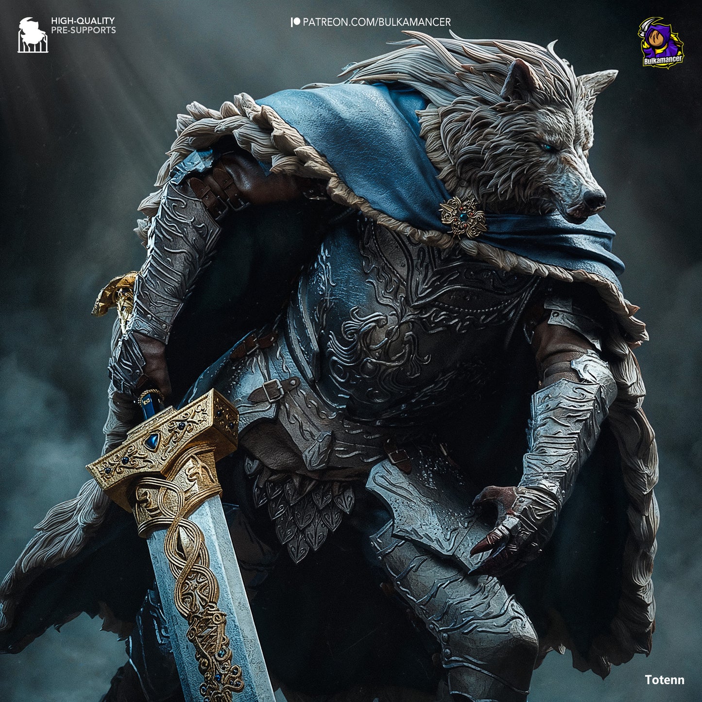 Blaidd Resin Fan Art - MTO (Design by Bulkamancer)
