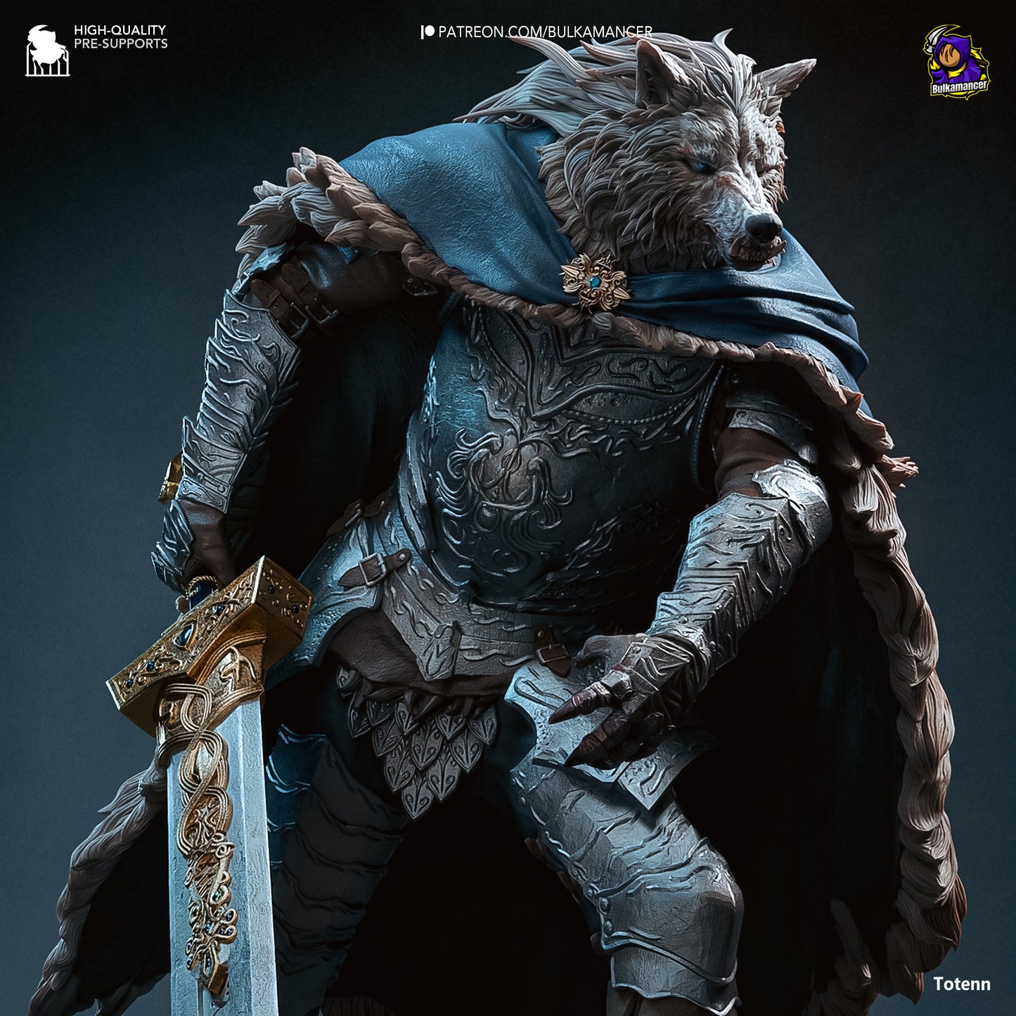 Blaidd Resin Fan Art - MTO (Design by Bulkamancer)