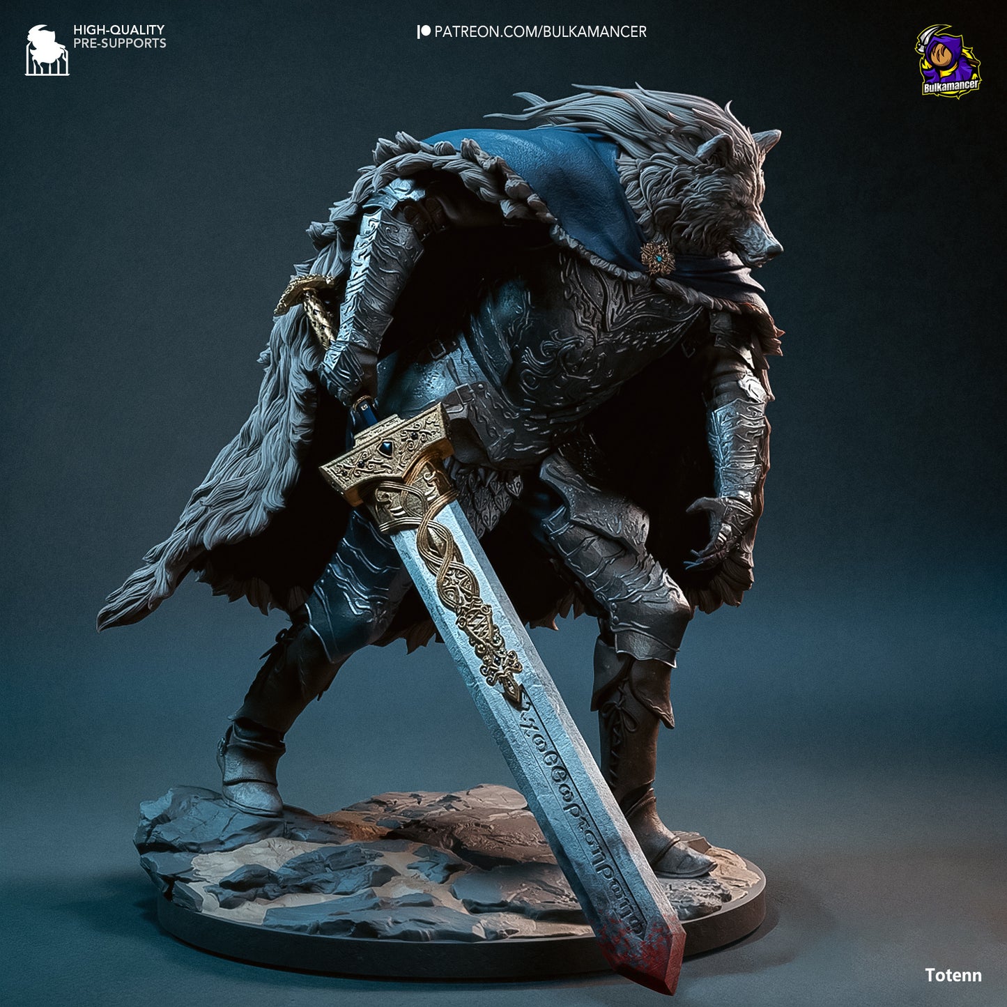 Blaidd Resin Fan Art - MTO (Design by Bulkamancer)