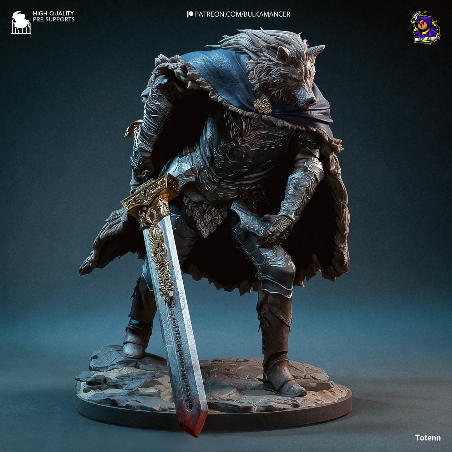 Blaidd Resin Fan Art - MTO (Design by Bulkamancer)