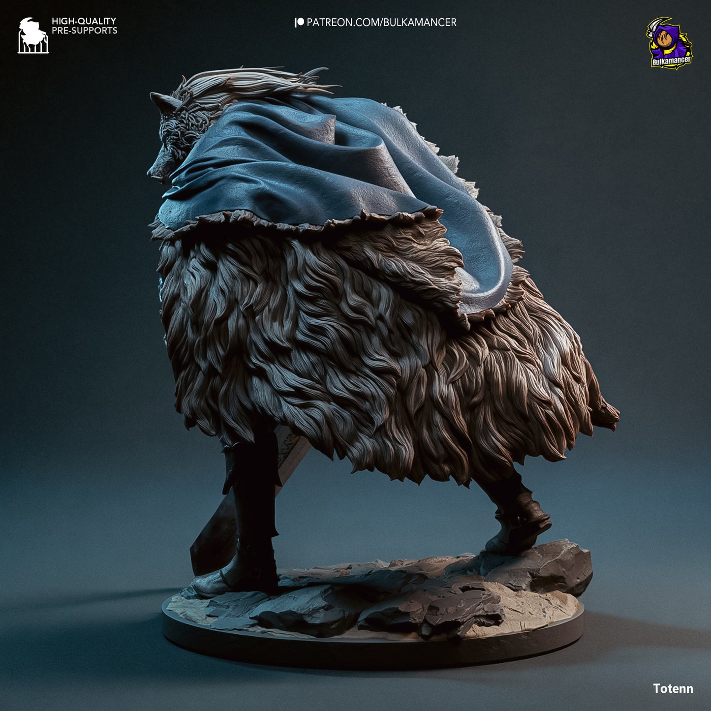 Blaidd Resin Fan Art - MTO (Design by Bulkamancer)