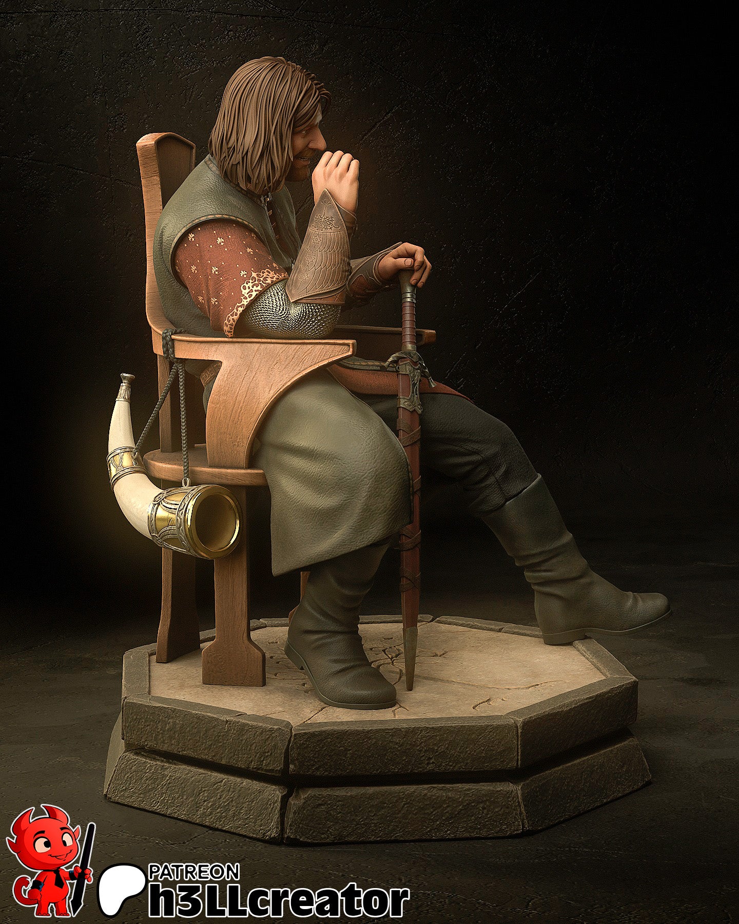 Boromir Resin Fan Art  - MTO (H3llcreator)