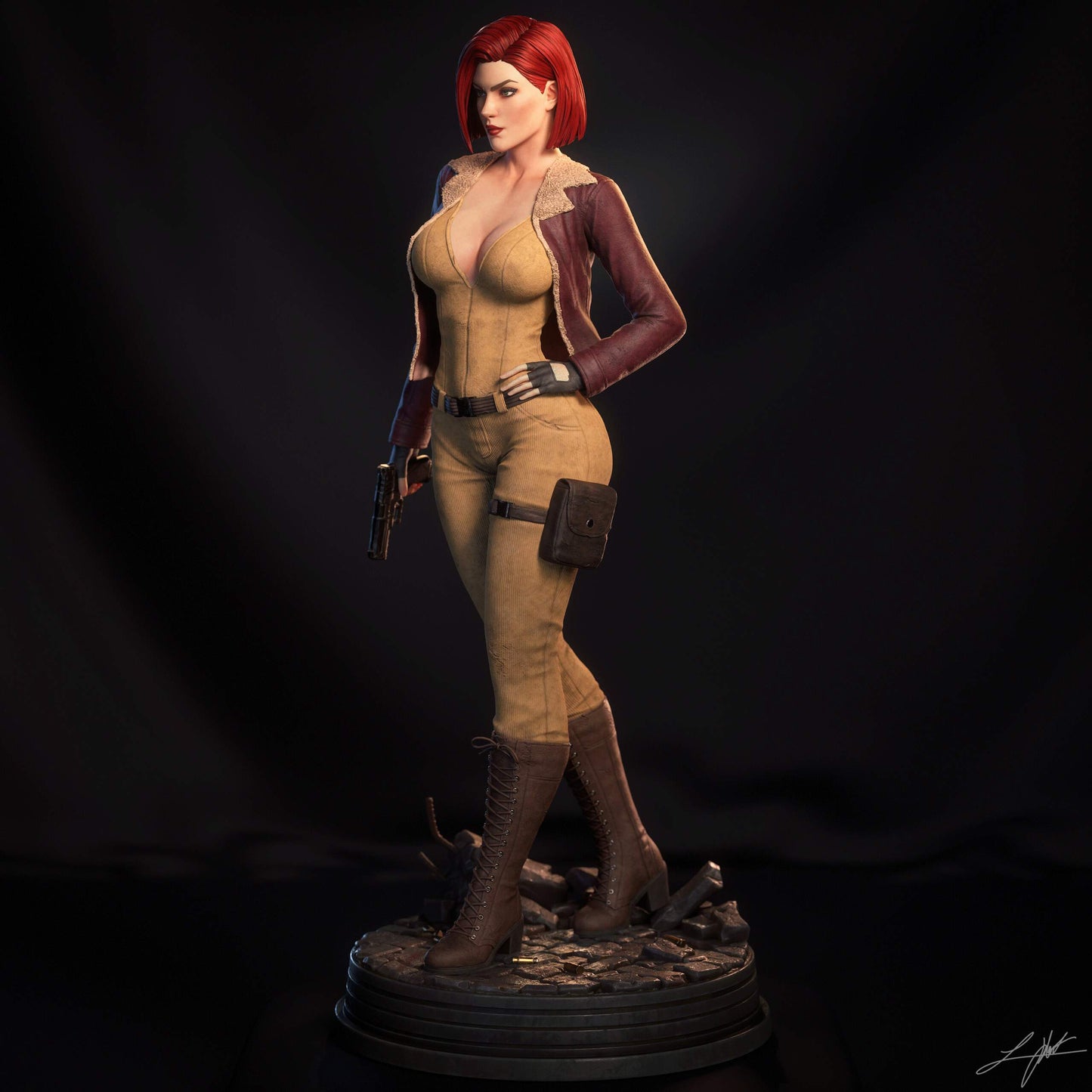 Cover Girl Resin Art (Design by Abe3D)