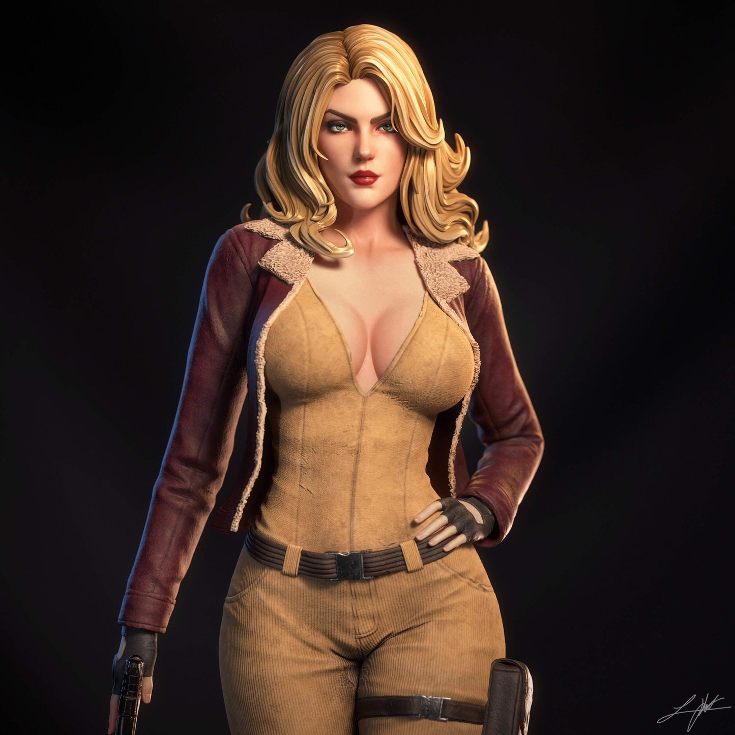 Cover Girl Resin Art (Design by Abe3D)