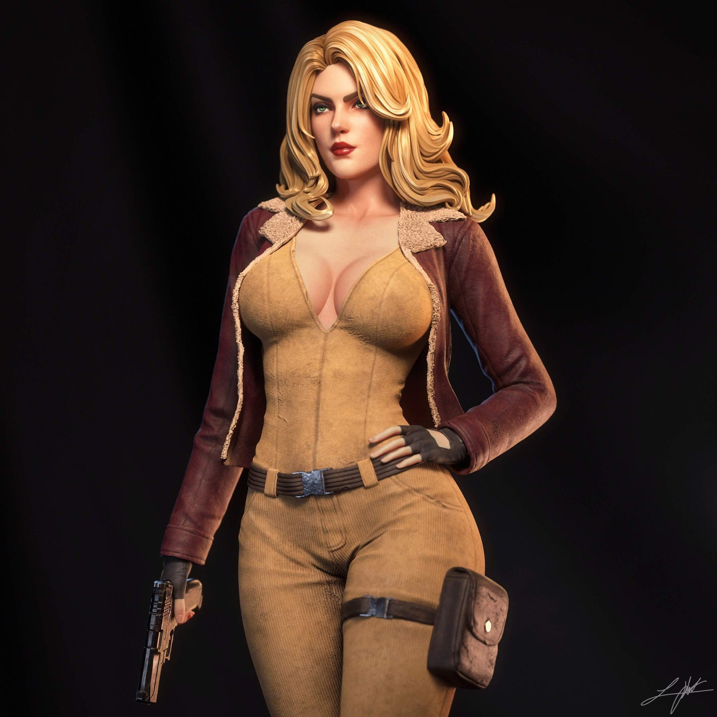Cover Girl Resin Art (Design by Abe3D)