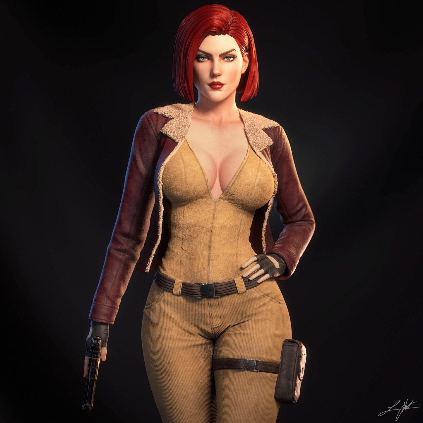 Cover Girl Resin Art (Design by Abe3D)