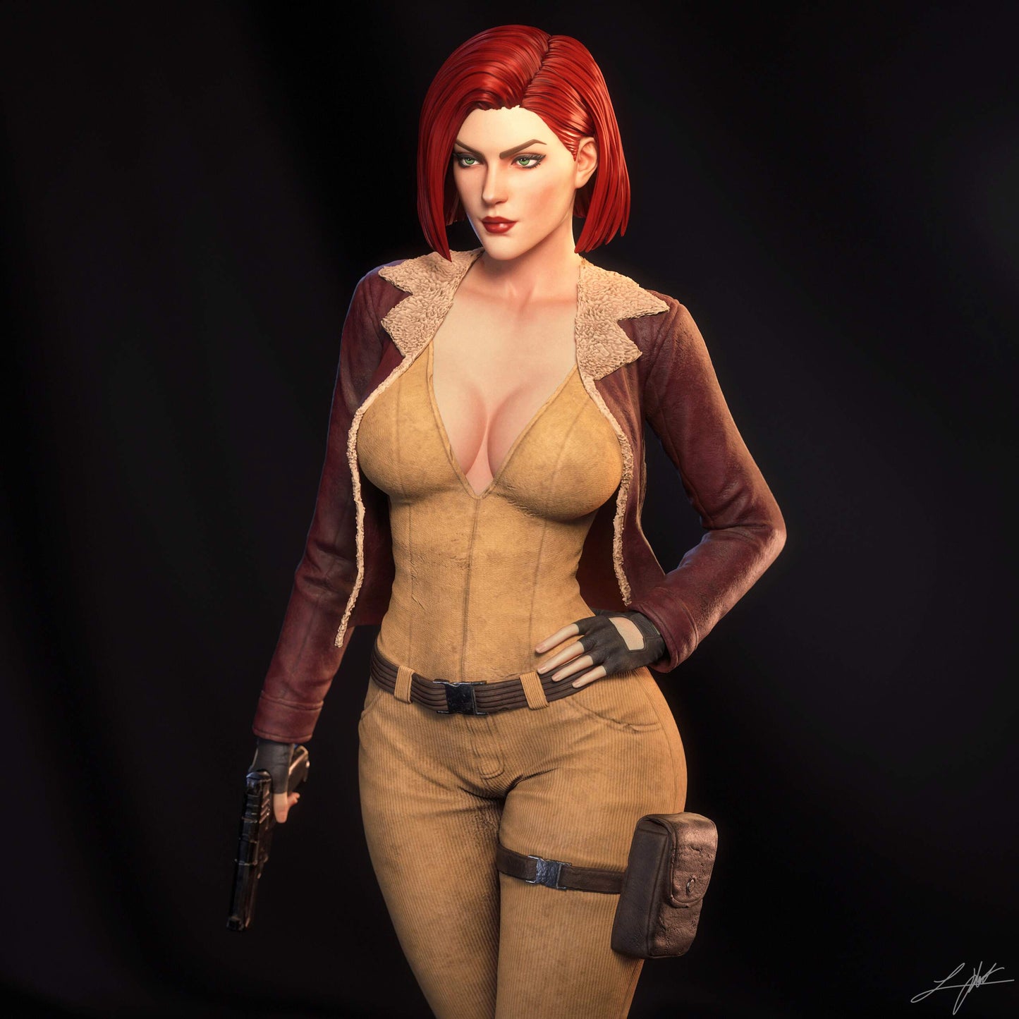 Cover Girl Resin Art (Design by Abe3D)