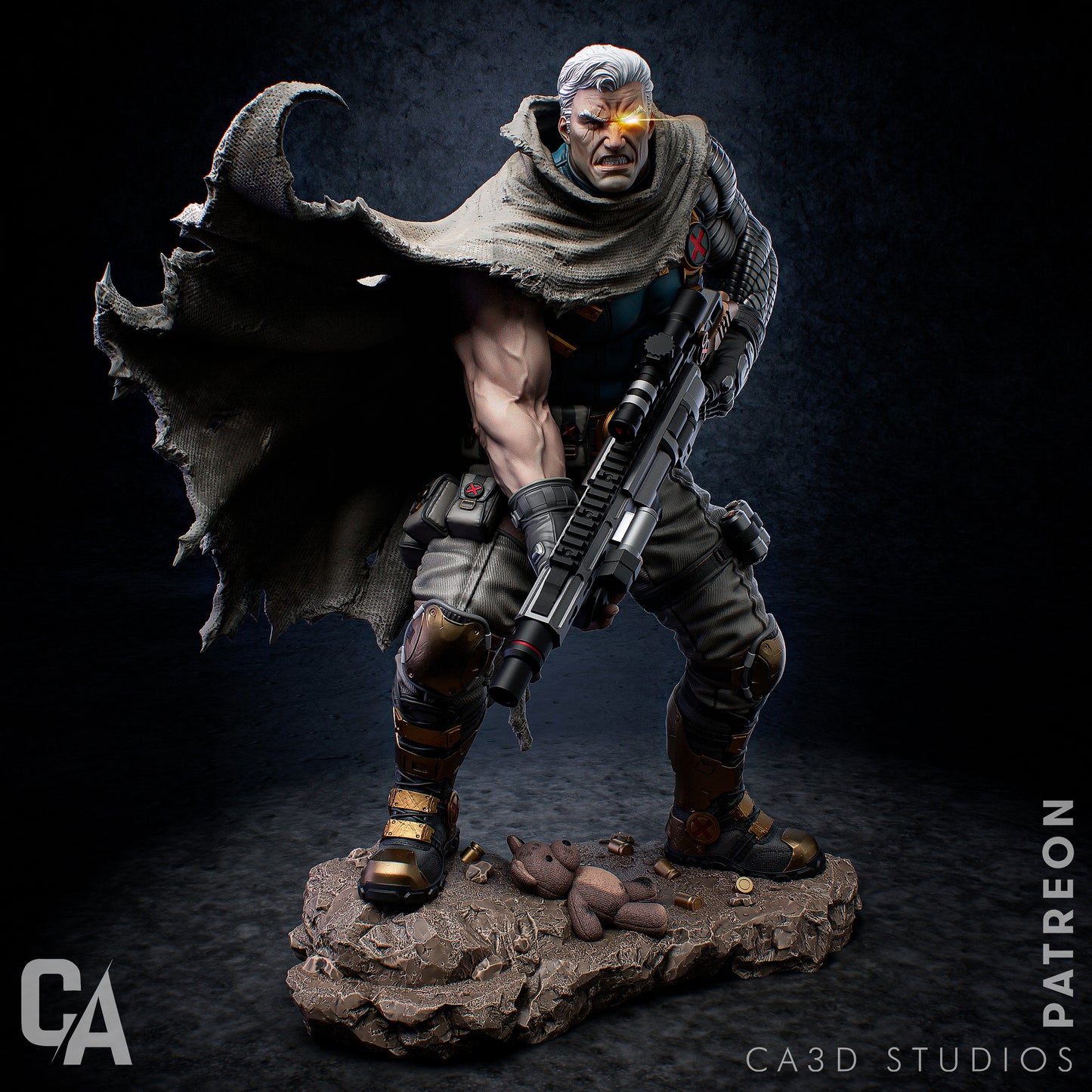 Cable Resin Fan Art Pro Painted - MTO