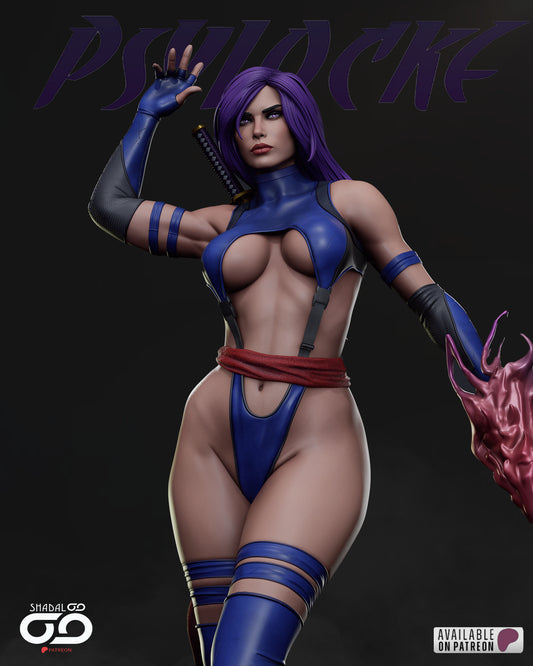 Psylocke Resin Sculpture Fan Art - MTO (SDO)