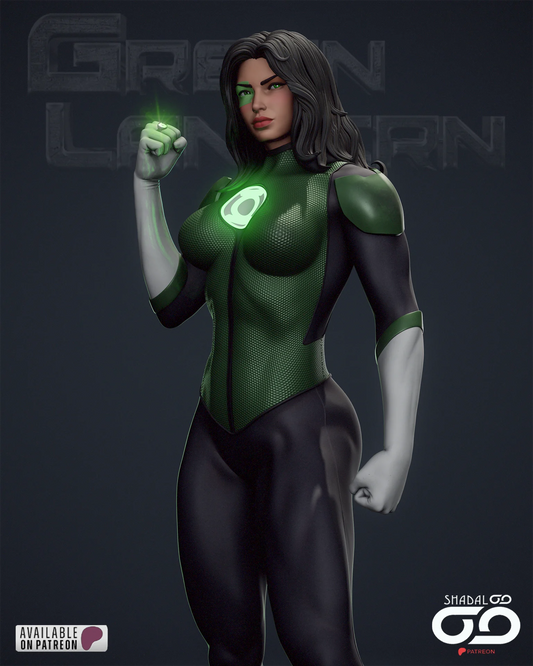 Jessica Cruz Green Lantern Resin Art (Shadaloo)