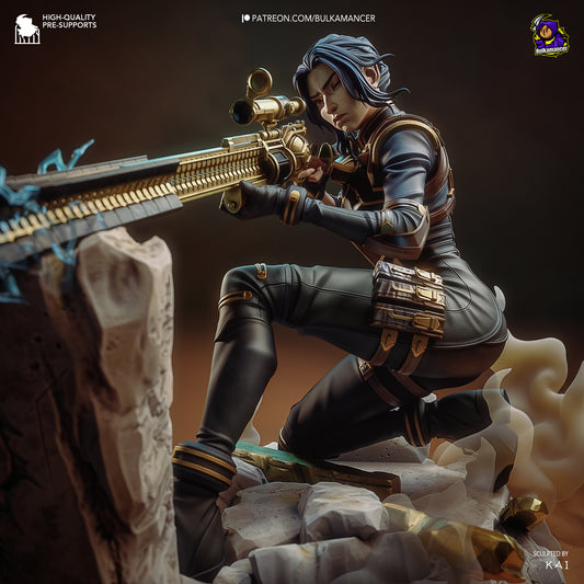 Caitlyn (Arcane) Resin Fan Art - MTO (Design by Bulkamancer)