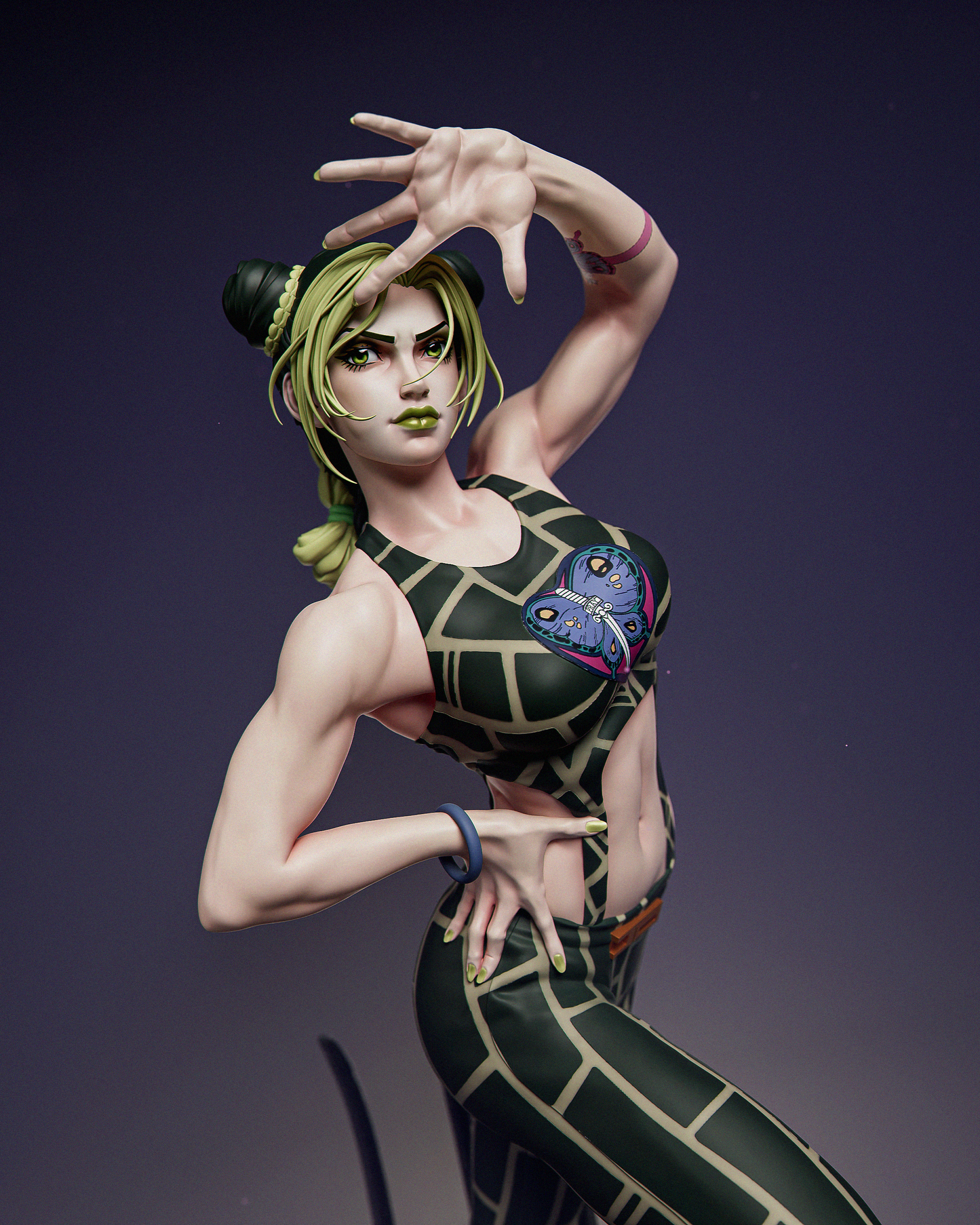 Jolyne Kujo Resin Art (Design by CA3D)