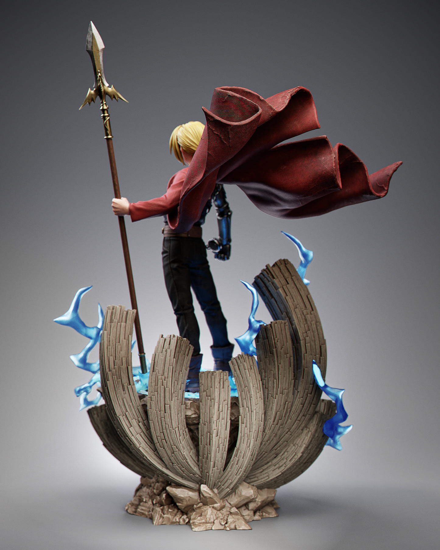 Edward Elric Full Metal Alchemist Resin Art (Design by CA3D)