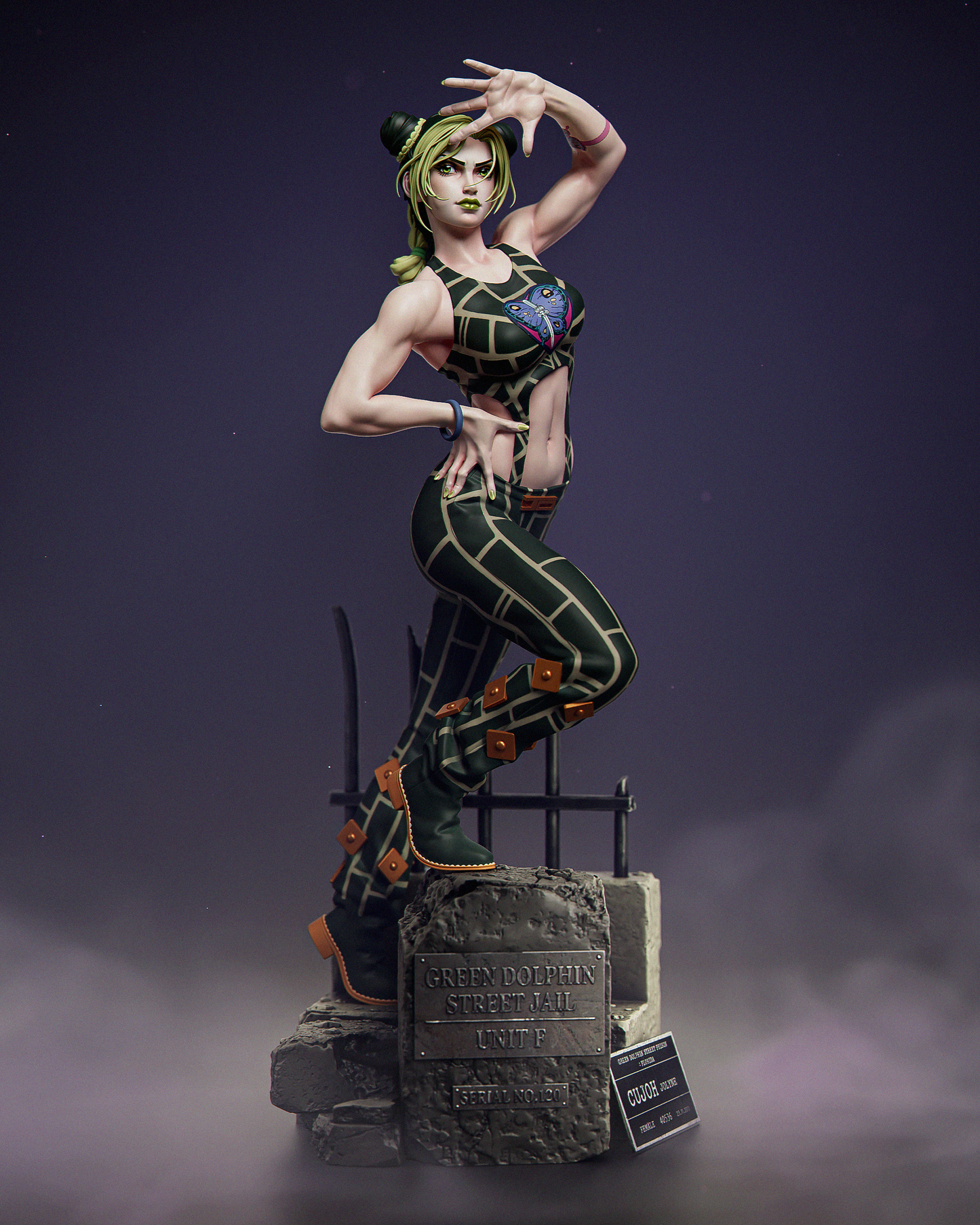 Jolyne Kujo Resin Art (Design by CA3D)