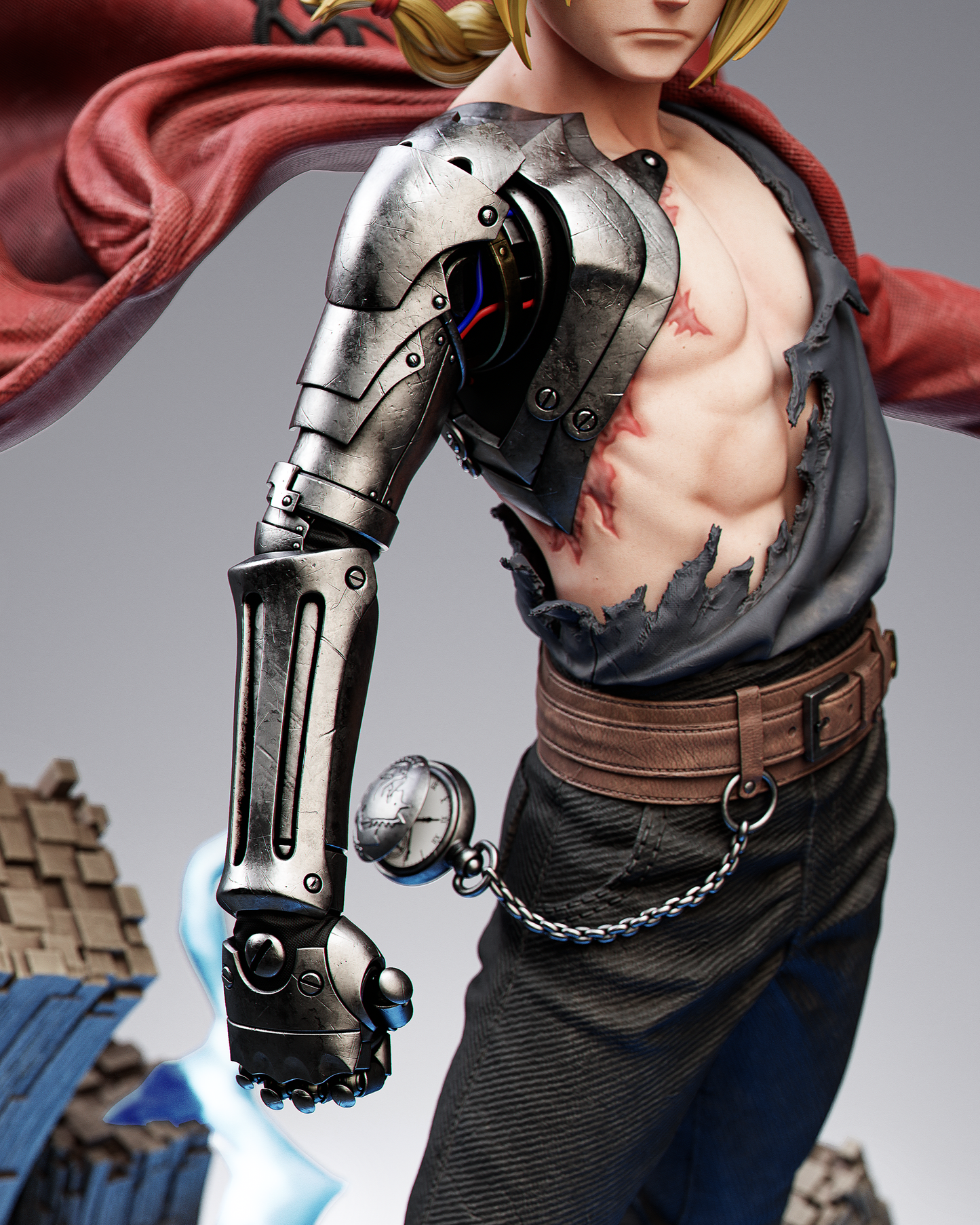 Edward Elric Full Metal Alchemist Resin Art (Design by CA3D)