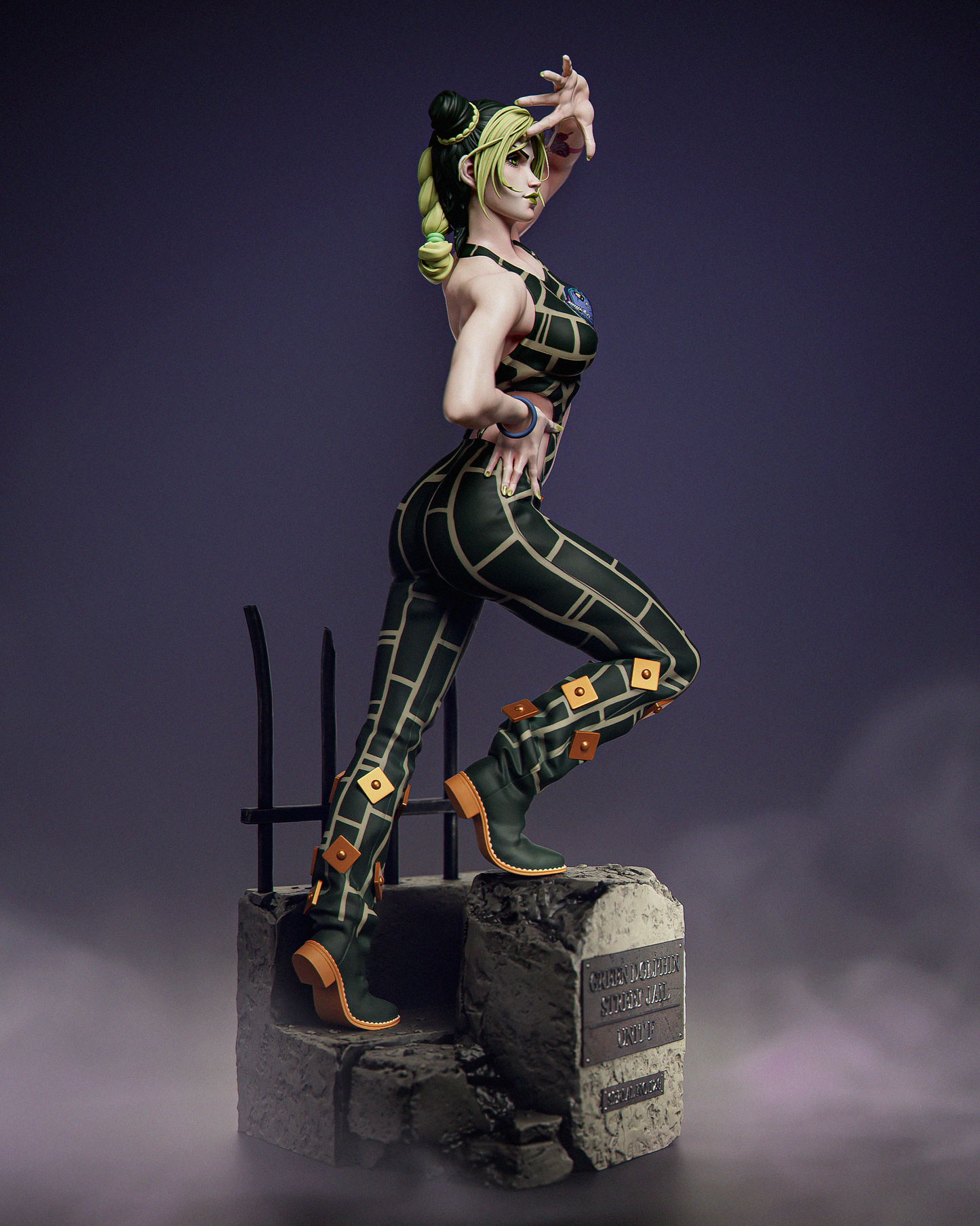 Jolyne Kujo Resin Art (Design by CA3D)