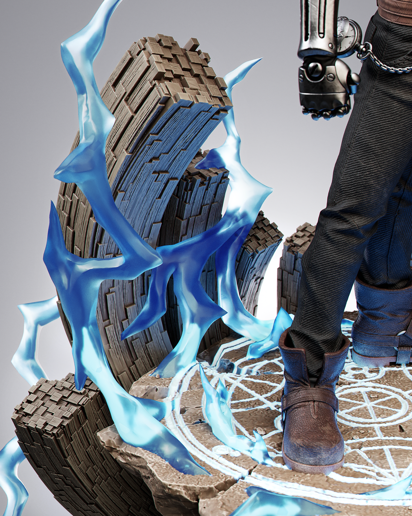 Edward Elric Full Metal Alchemist Resin Art (Design by CA3D)