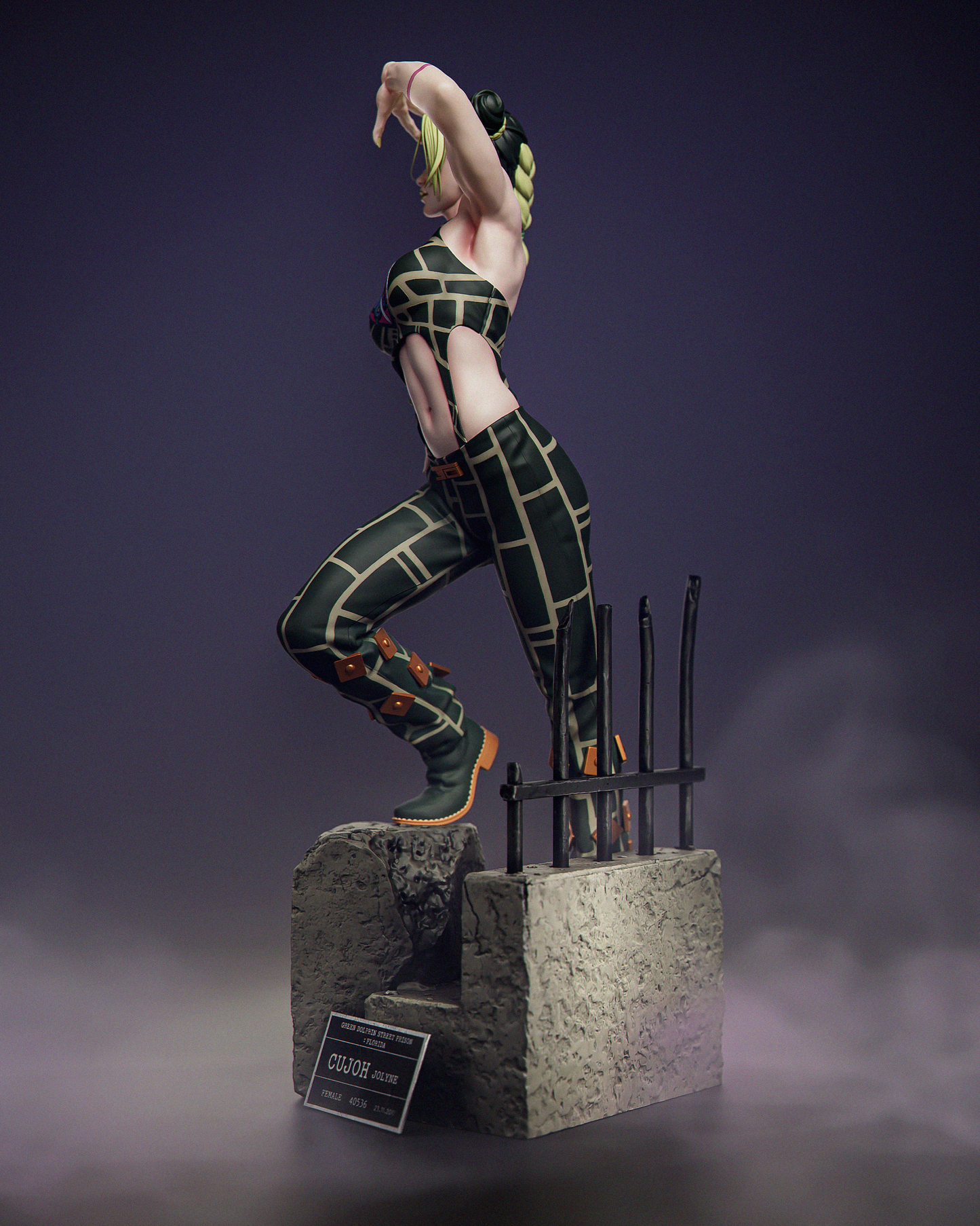 Jolyne Kujo Resin Art (Design by CA3D)