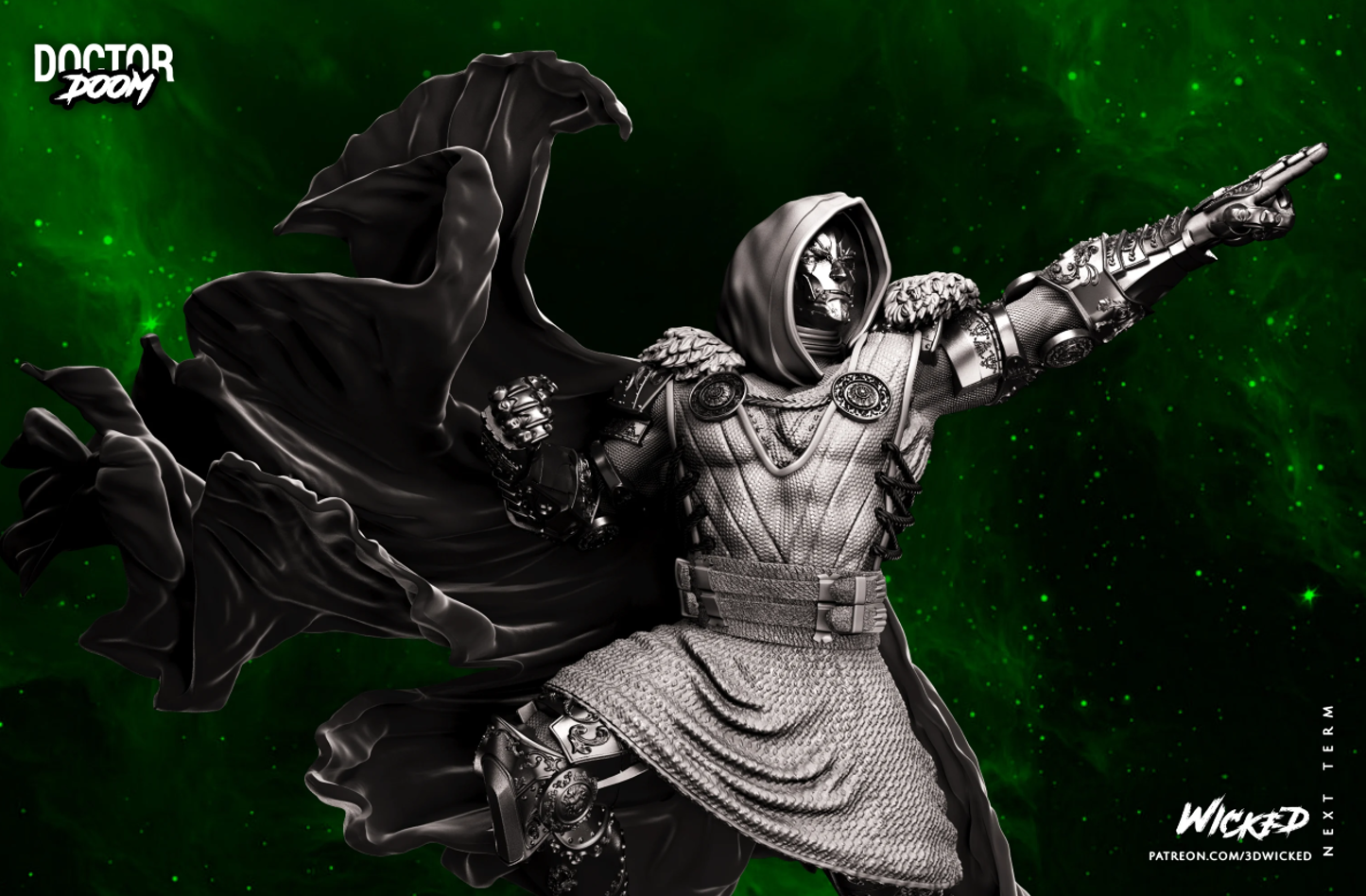 Dr. Doom Resin Fan Art - MTO (Wicked Studios)