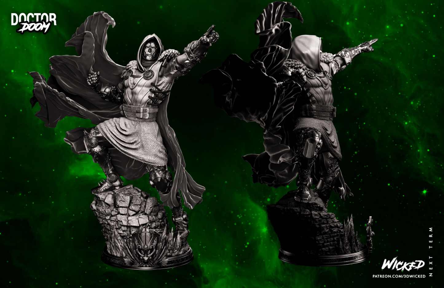 Dr. Doom Resin Fan Art - MTO (Wicked Studios)