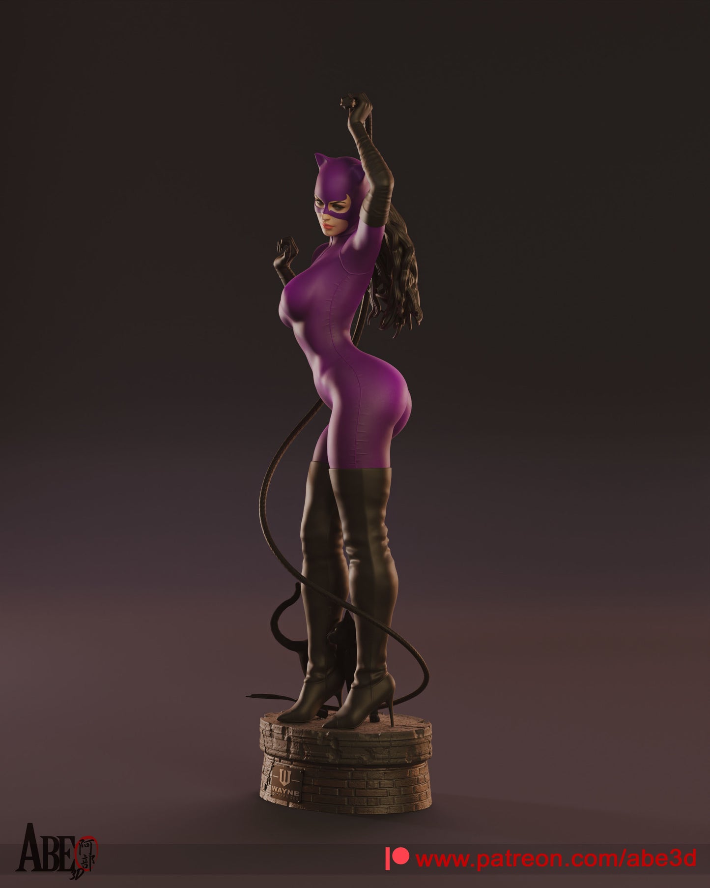 Catwoman Classic Resin Fan Art Pro Painted - MTO