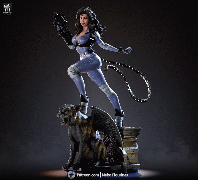 Catwoman Absolute Resin Art (Neko Version)