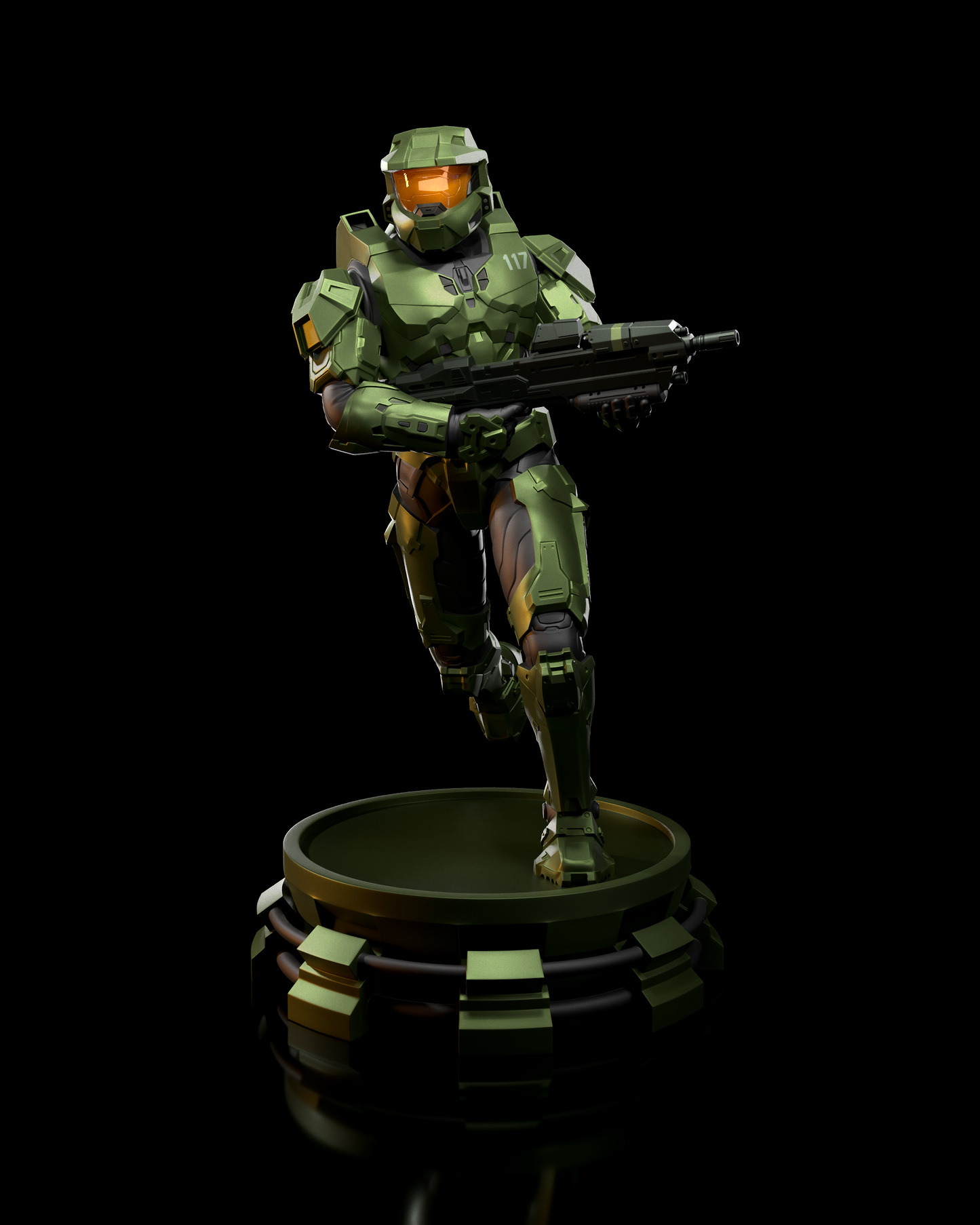 Halo Master Chief Collectible Resin Fan Art Pro Painted - MTO