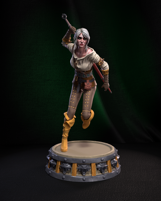 Ciri Collectible Resin Fan Art Pro Painted - MTO (HC)