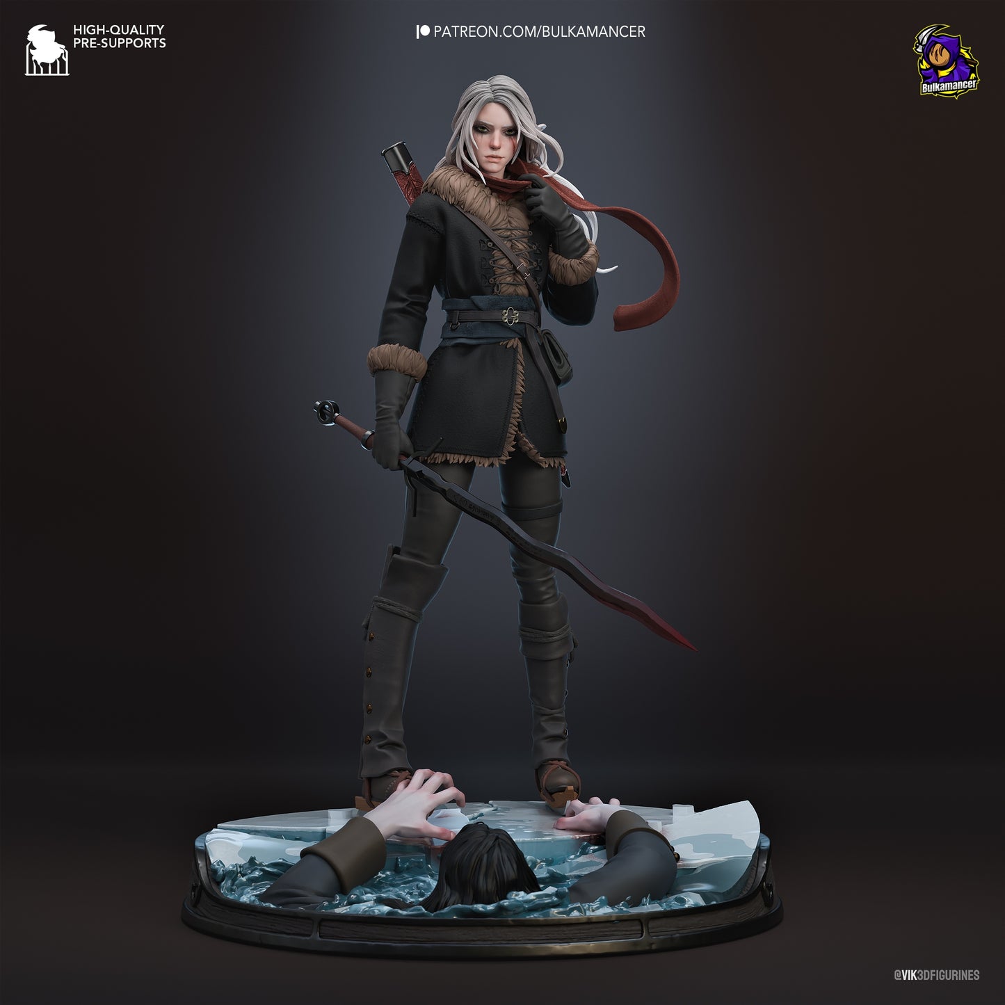 Ciri Resin Fan Art (Design by Bulkamancer)