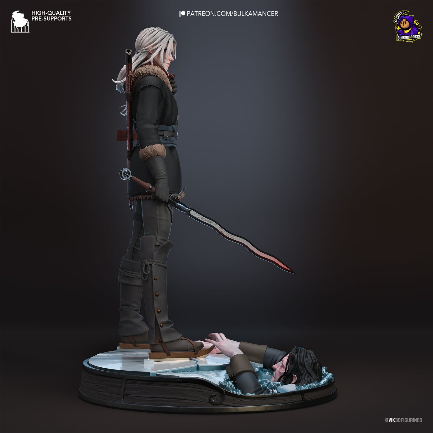 Ciri Resin Fan Art (Design by Bulkamancer)
