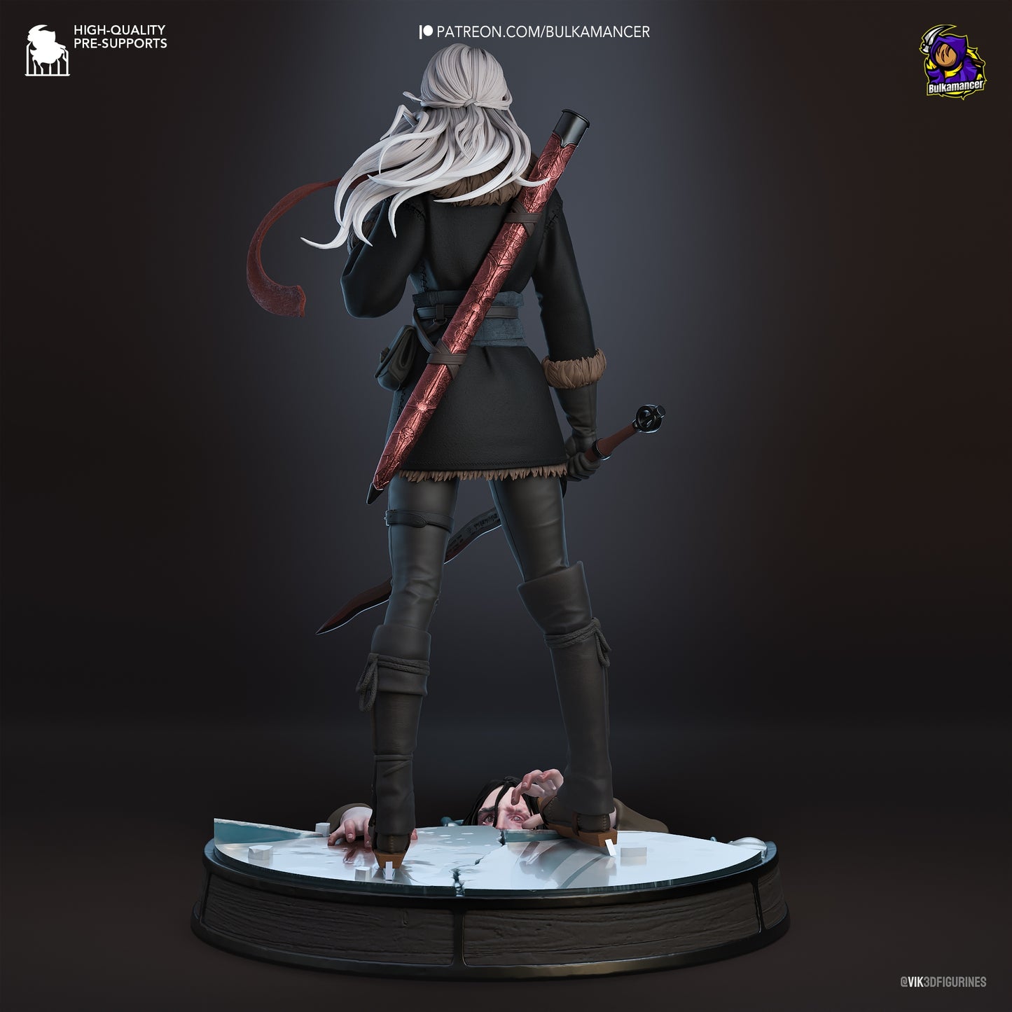 Ciri Resin Fan Art (Design by Bulkamancer)