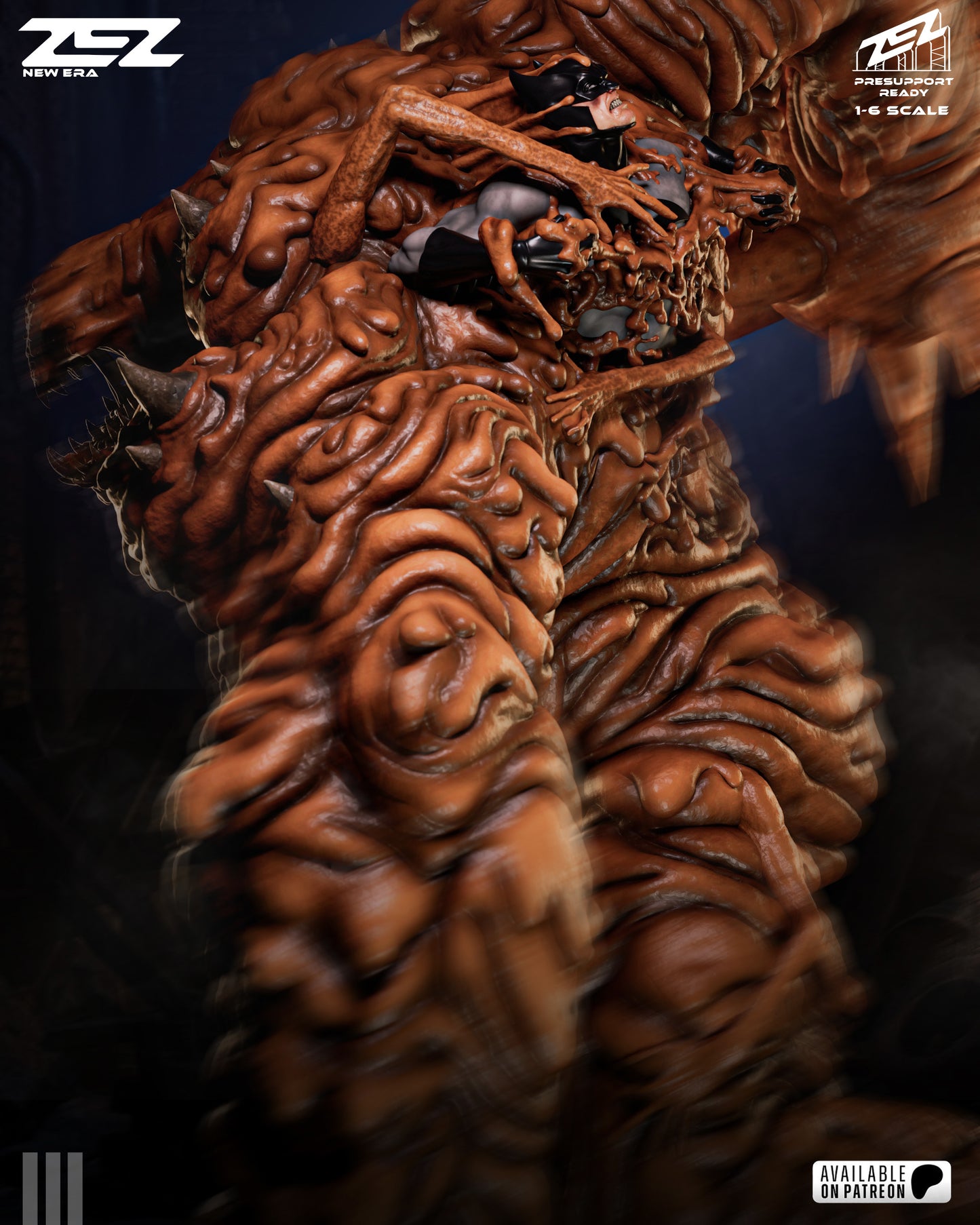 Clay Face Resin Art (Design by ZEZ Studios)