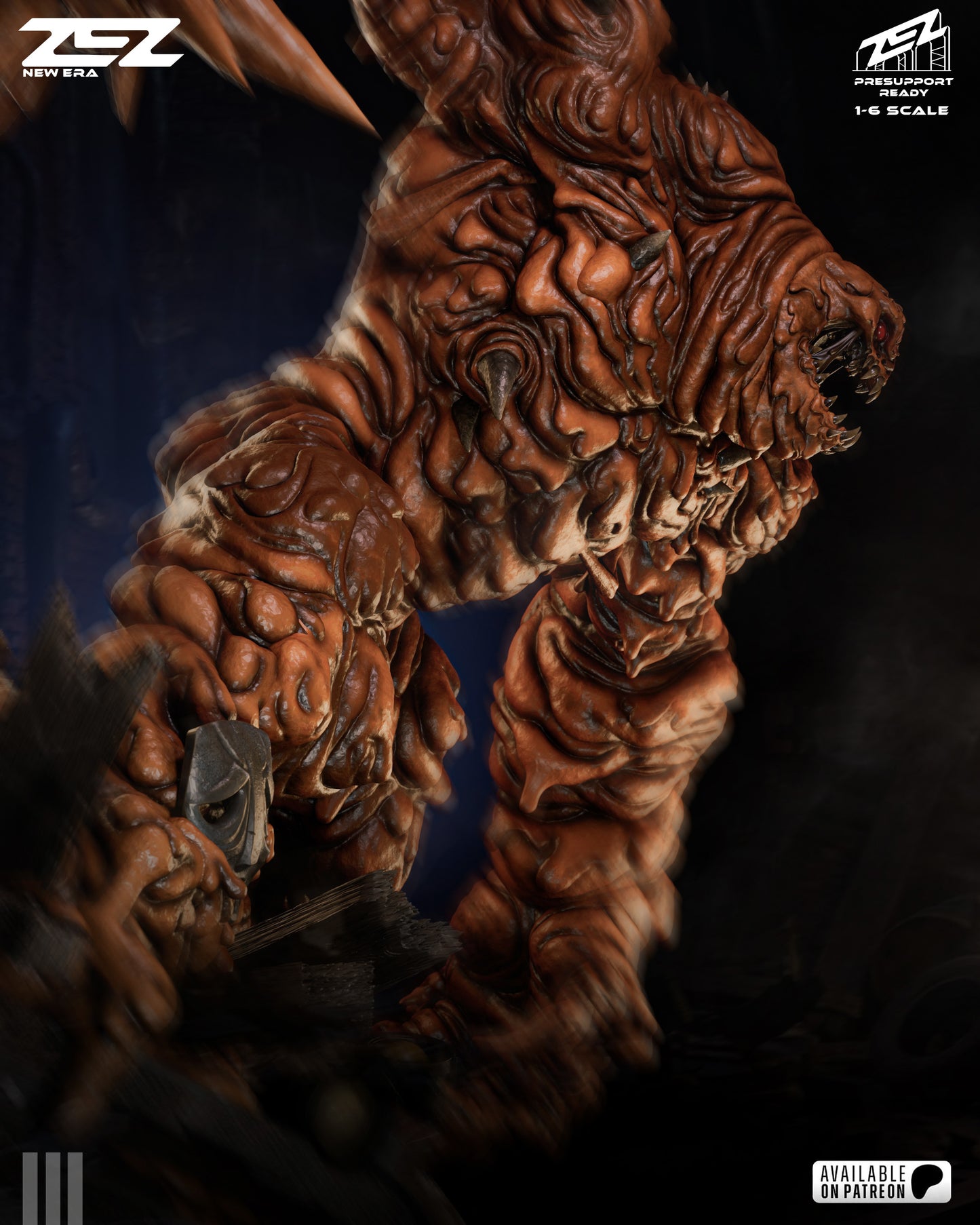 Clay Face Resin Art (Design by ZEZ Studios)