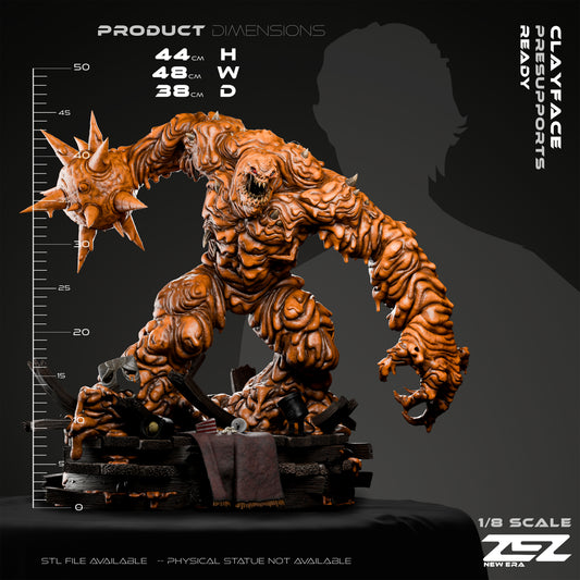 Clay Face Resin Art (Design by ZEZ Studios)