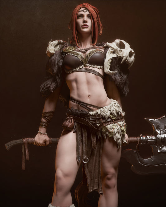 Barbarian Queen Resin Fan Art - MTO (Design by CA3D Studios)