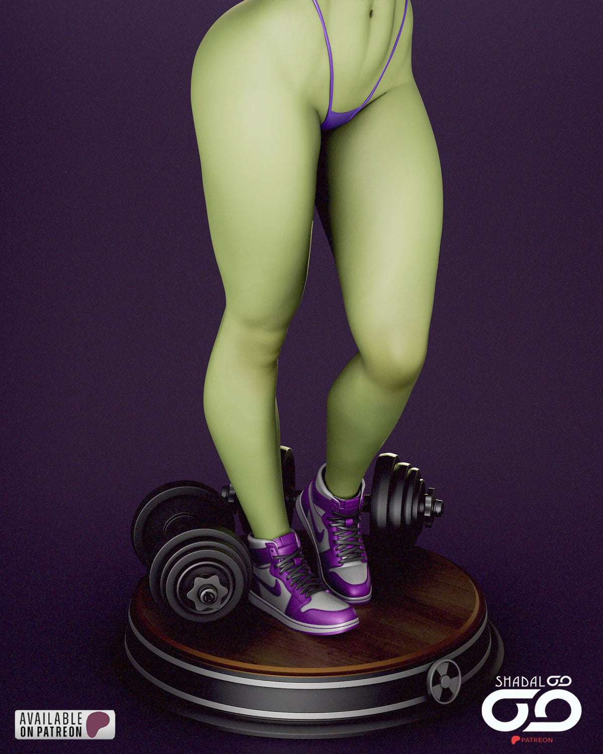 She Hulk Resin Art (Shadaloo)