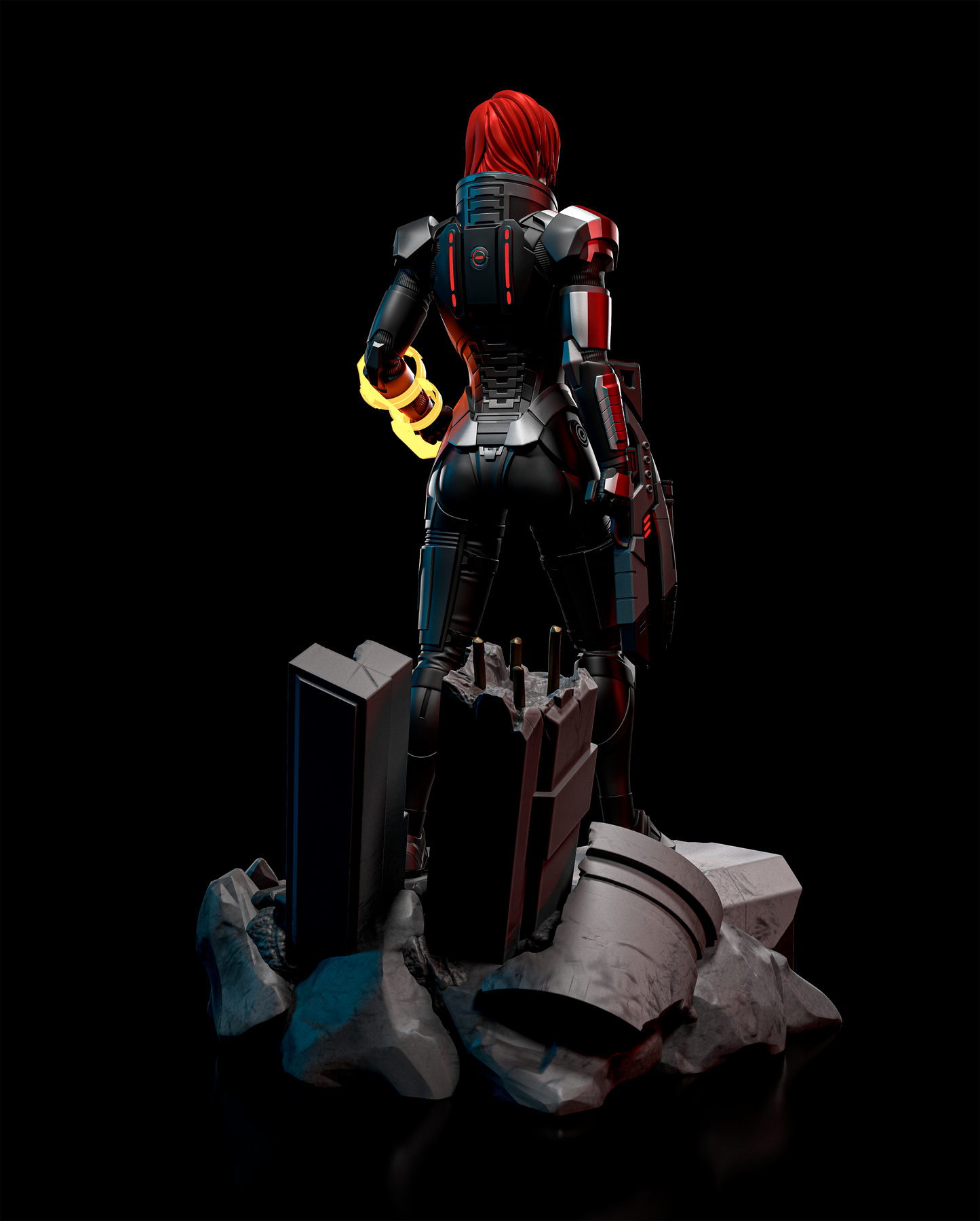 Mass Effect Commander Shepard Collectible Resin Fan Art Pro Painted - MTO