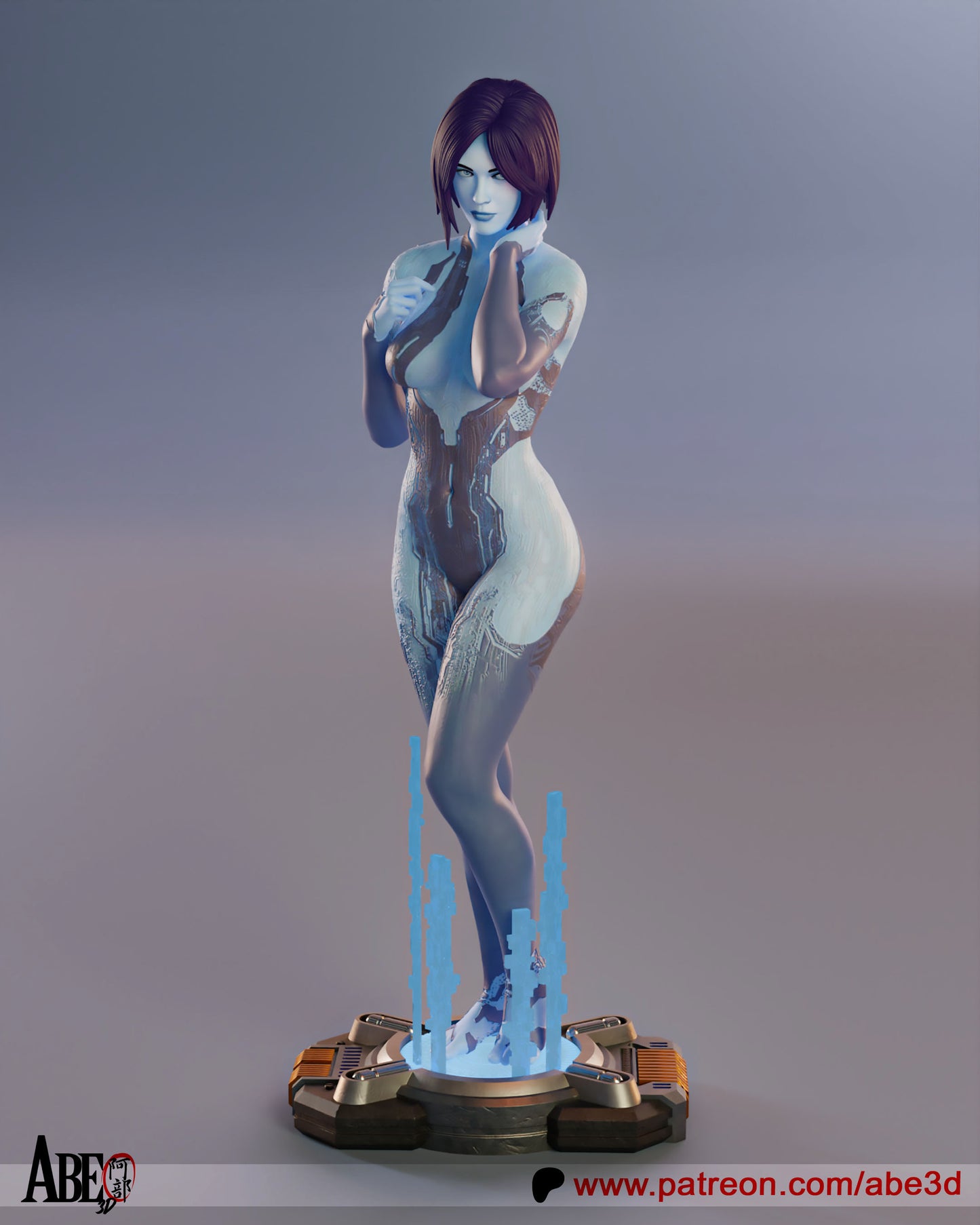 Cortana Resin Fan Art - MTO (Design by Abe3D)