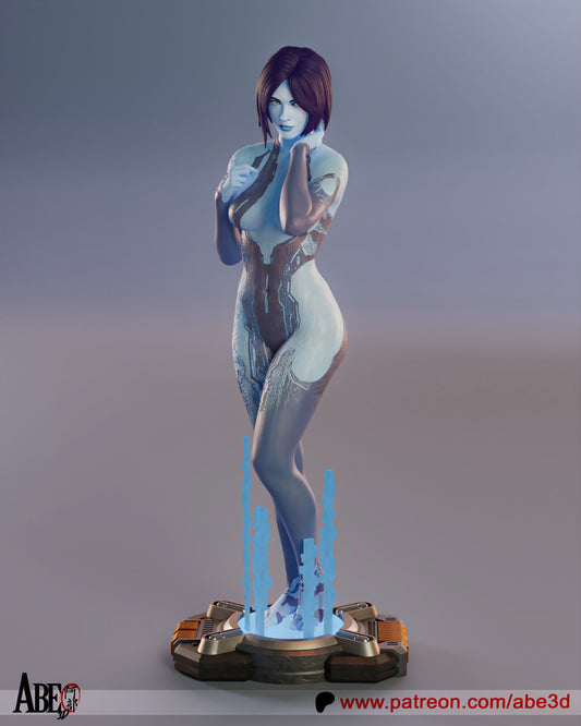 Cortana Resin Fan Art - MTO (Design by Abe3D)