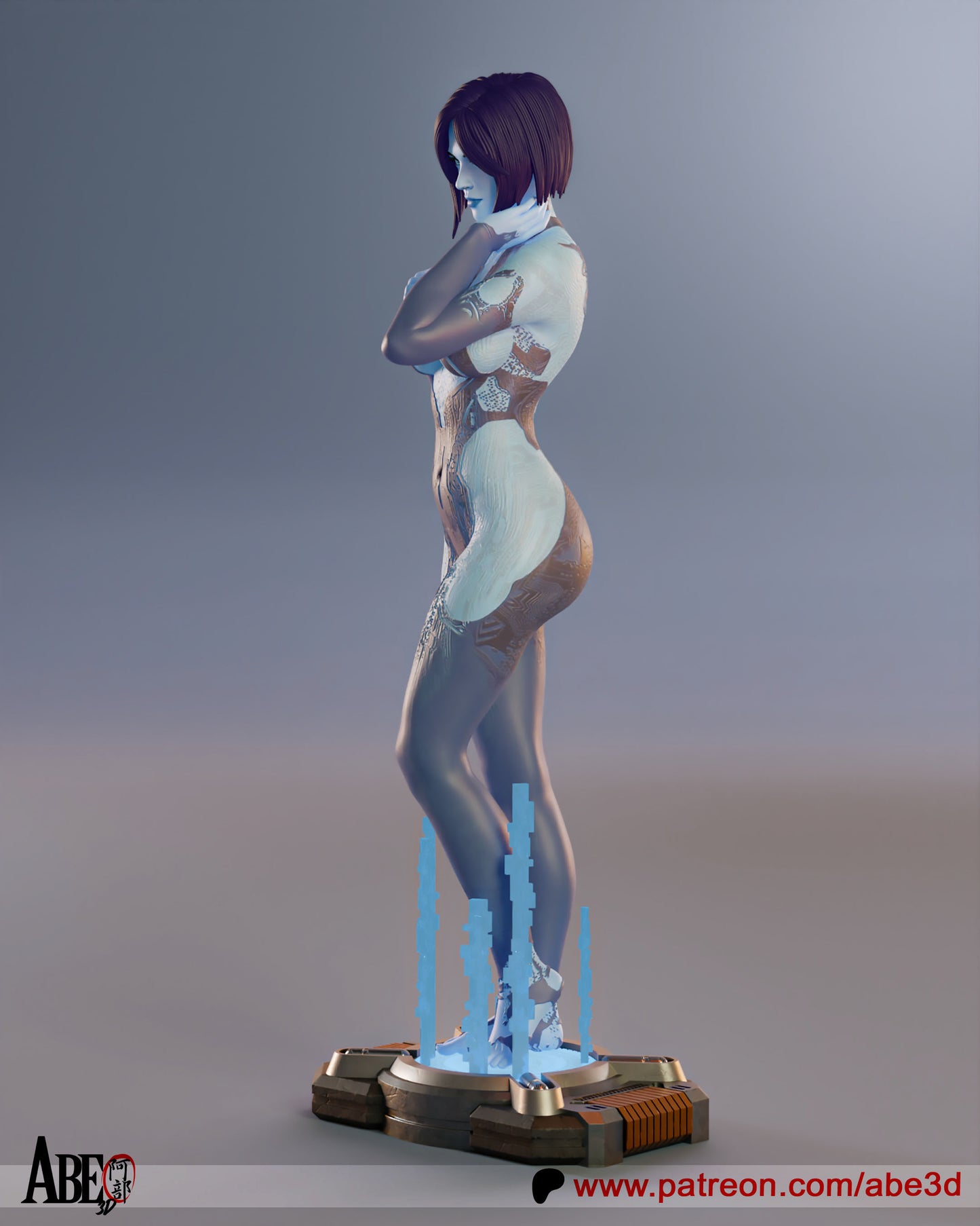 Cortana Resin Fan Art - MTO (Design by Abe3D)