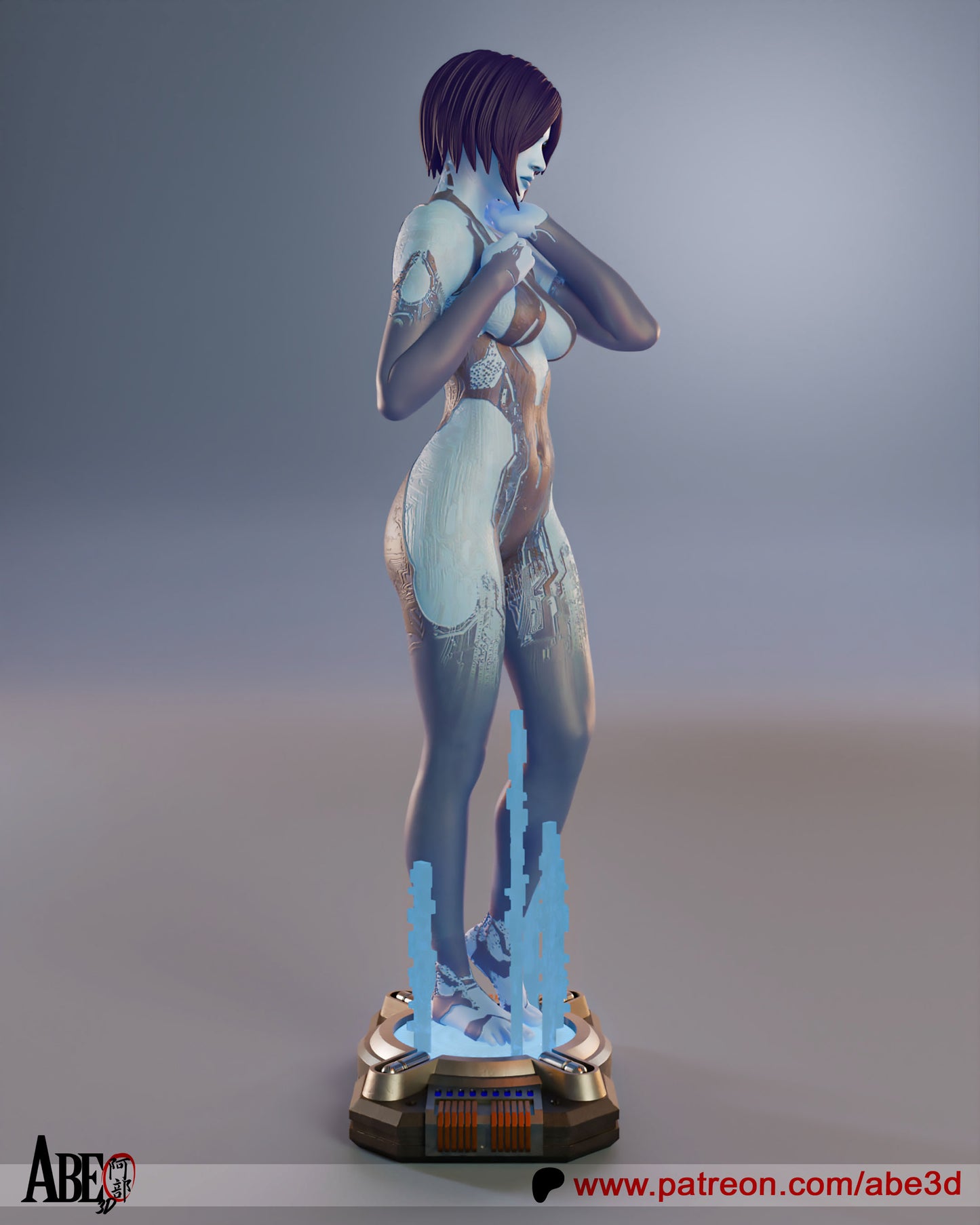 Cortana Resin Fan Art - MTO (Design by Abe3D)