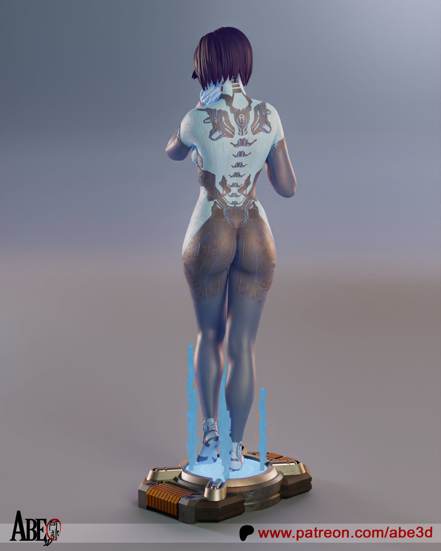 Cortana Resin Fan Art - MTO (Design by Abe3D)