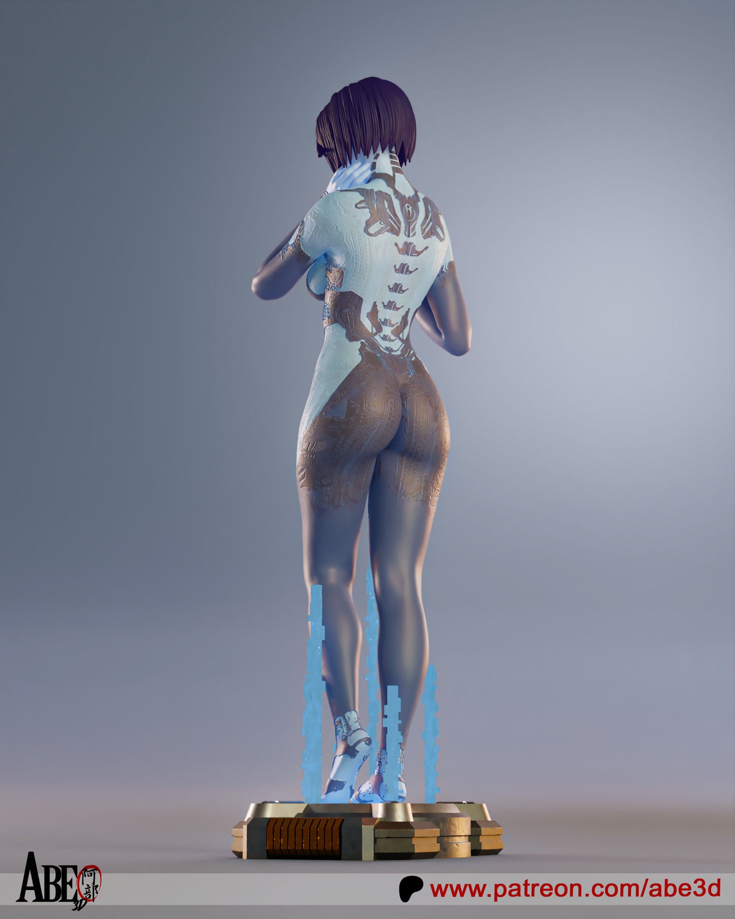 Cortana Resin Fan Art - MTO (Design by Abe3D)