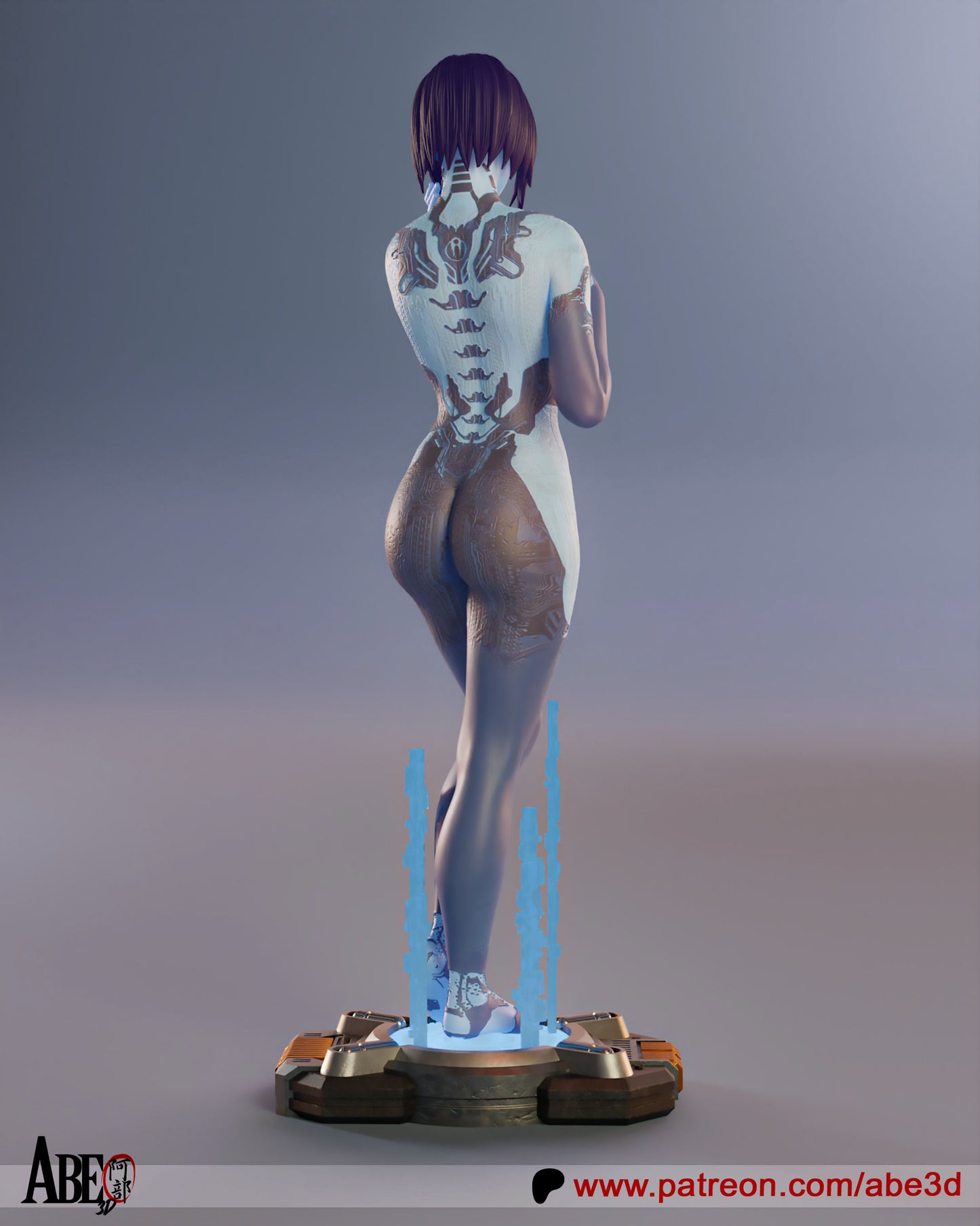 Cortana Resin Fan Art - MTO (Design by Abe3D)