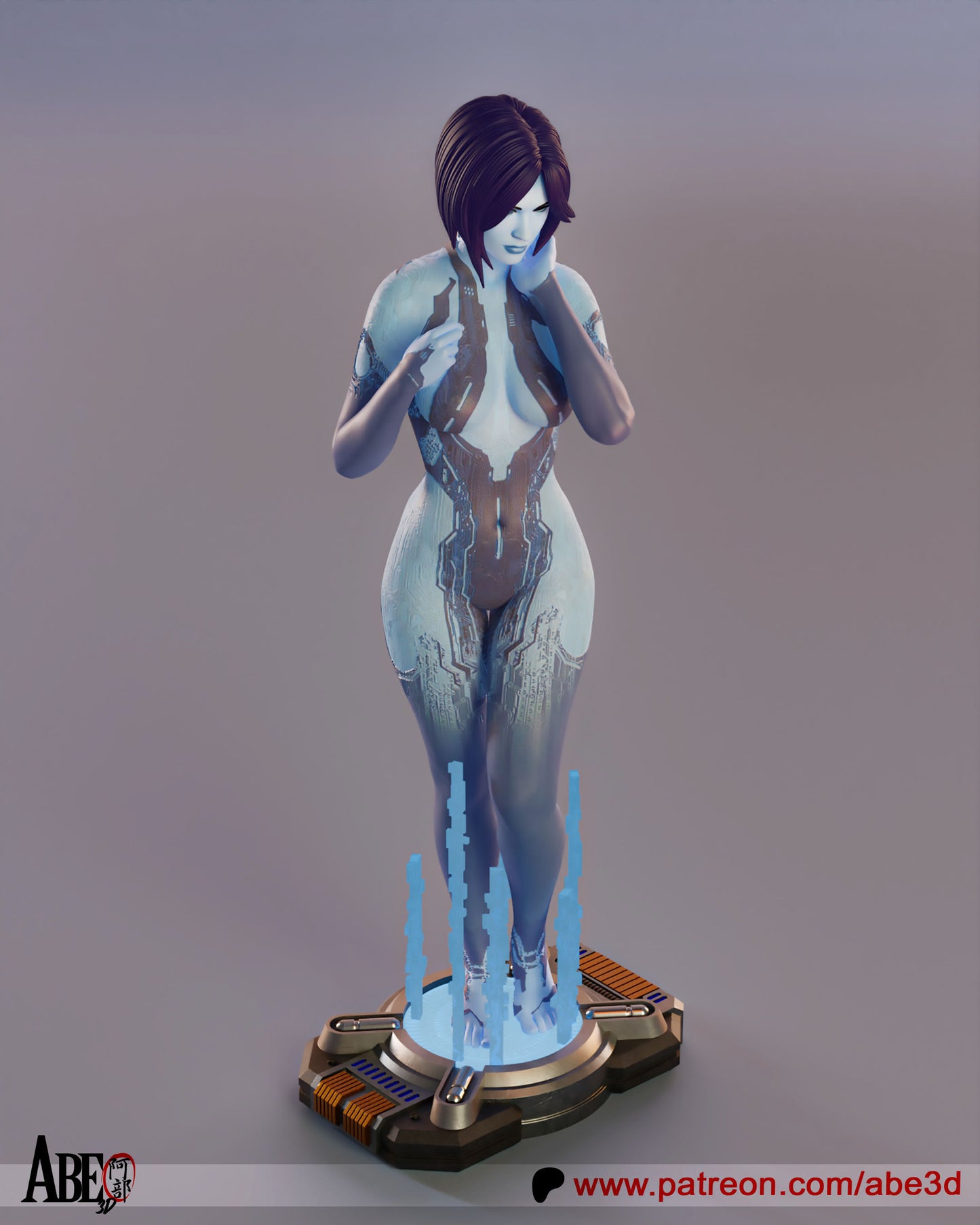 Cortana Resin Fan Art - MTO (Design by Abe3D)