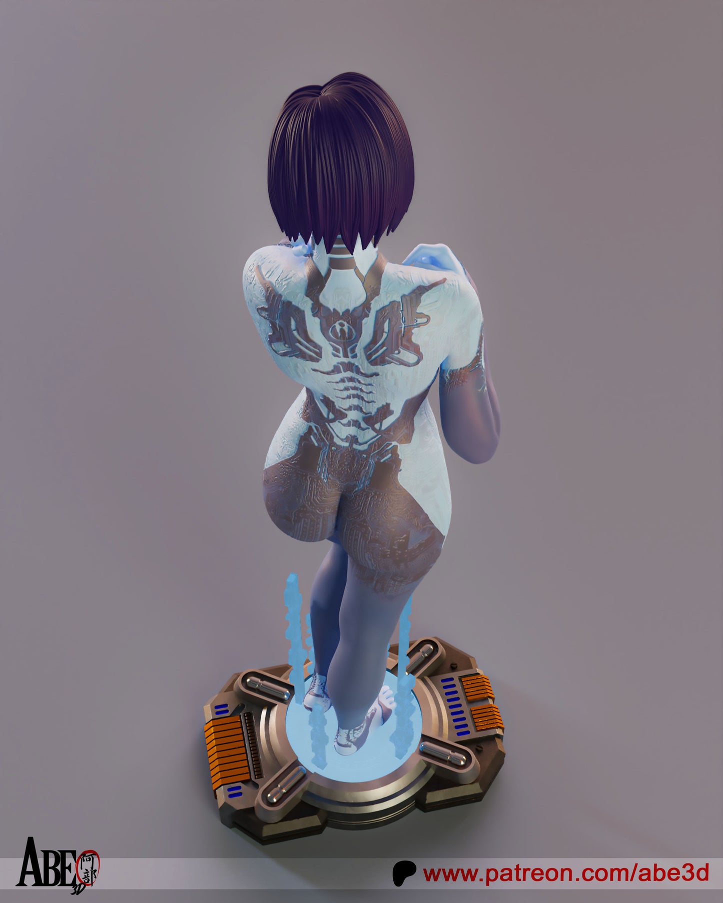 Cortana Resin Fan Art - MTO (Design by Abe3D)