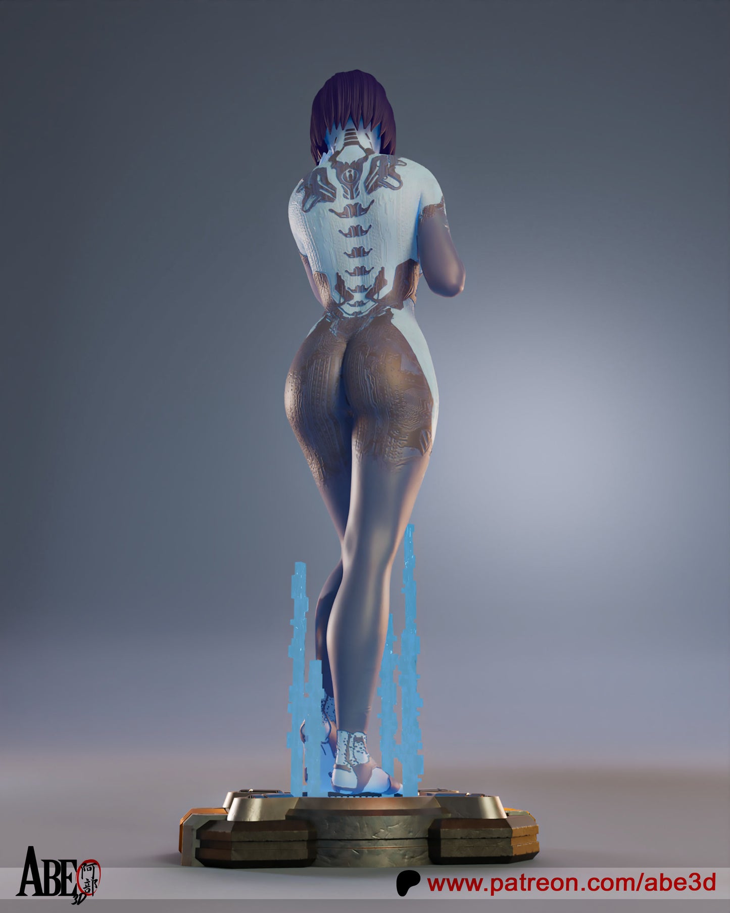 Cortana Resin Fan Art - MTO (Design by Abe3D)