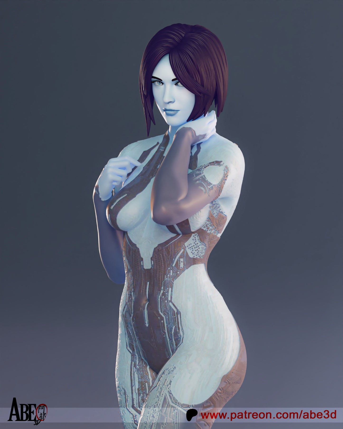 Cortana Resin Fan Art - MTO (Design by Abe3D)