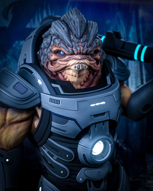 Mass Effect Grunt Collectible Resin Fan Art Pro Painted - MTO